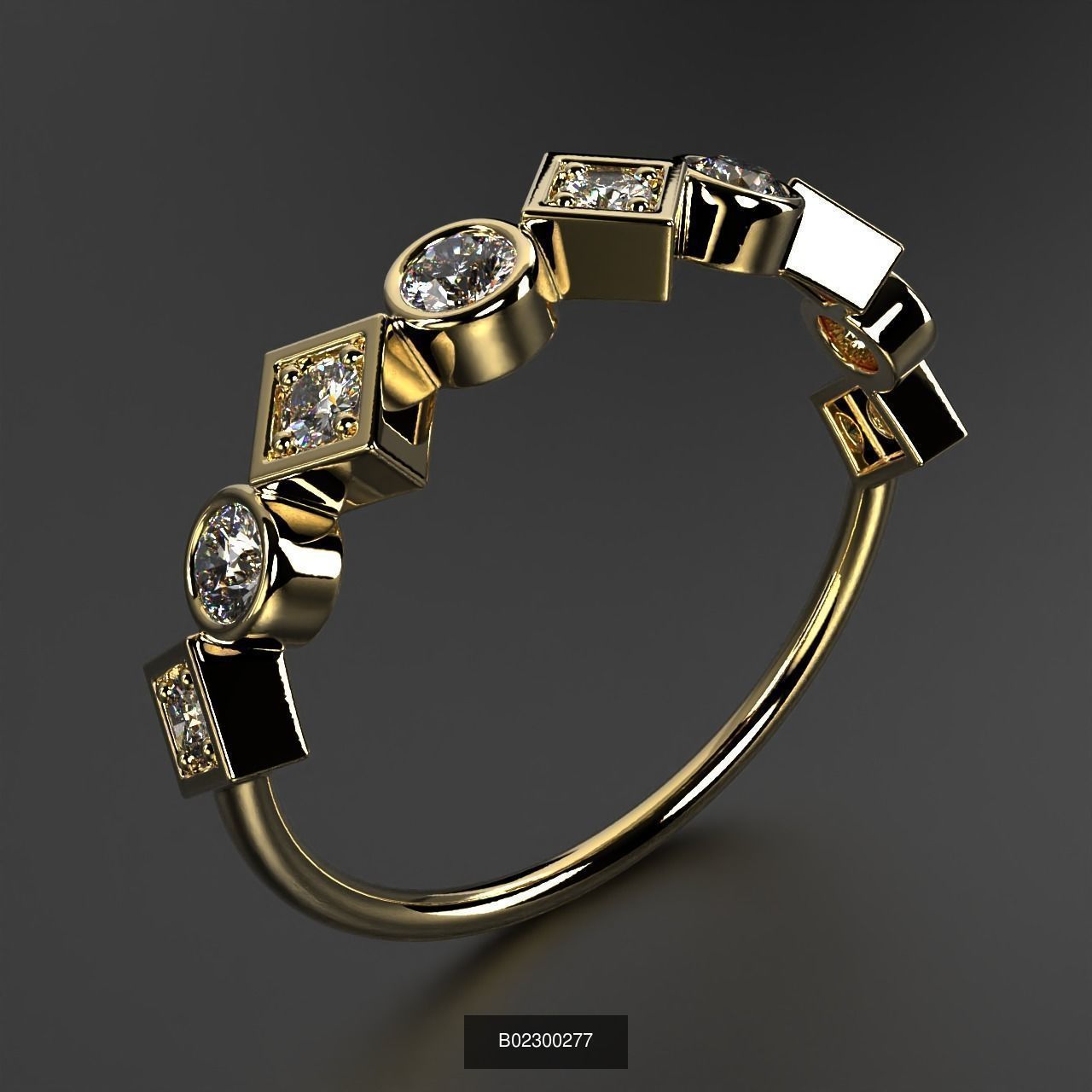 2024 B02 100-300 Melee Rings 3D Model Collection-200 Files _48