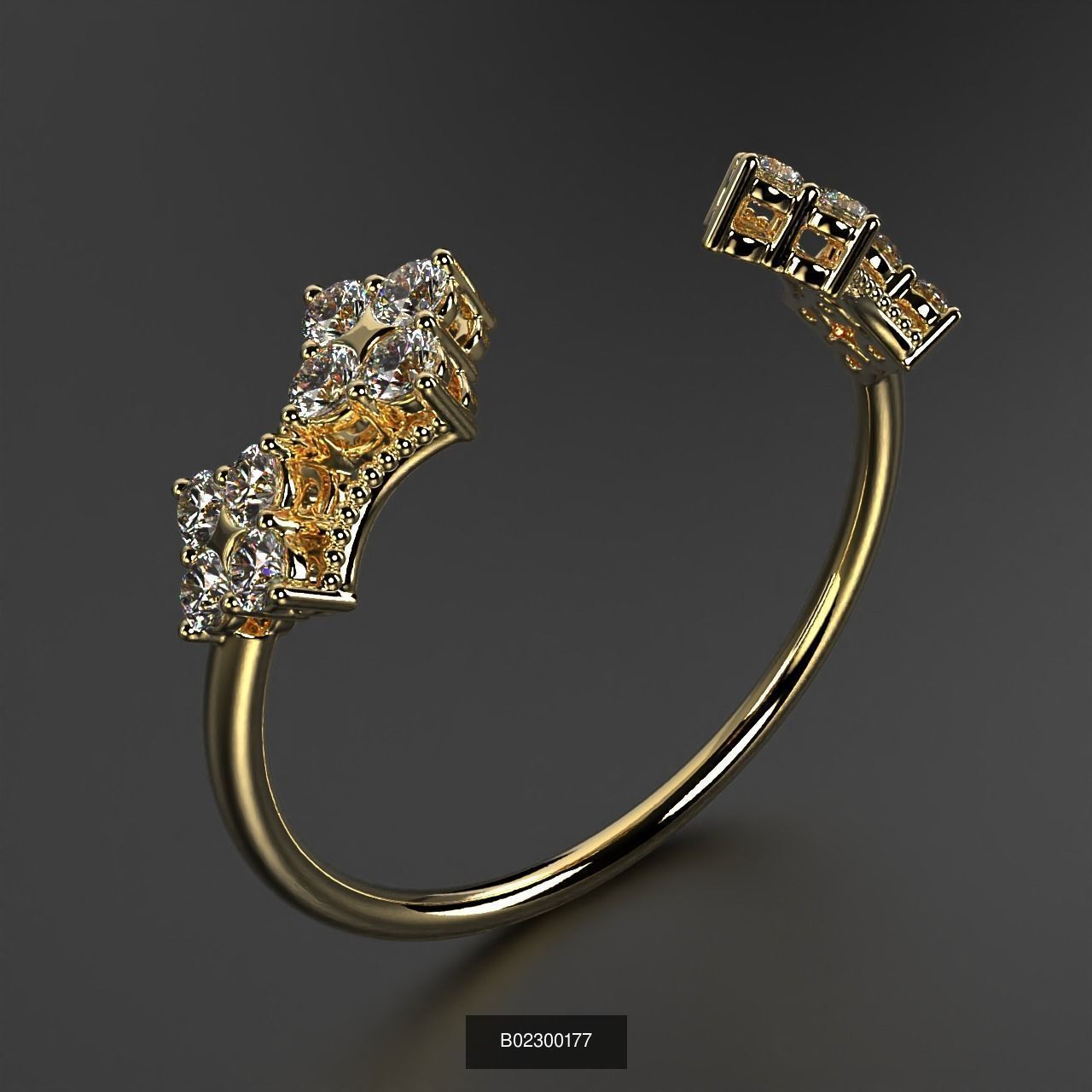 2024 B02 100-300 Melee Rings 3D Model Collection-200 Files _148