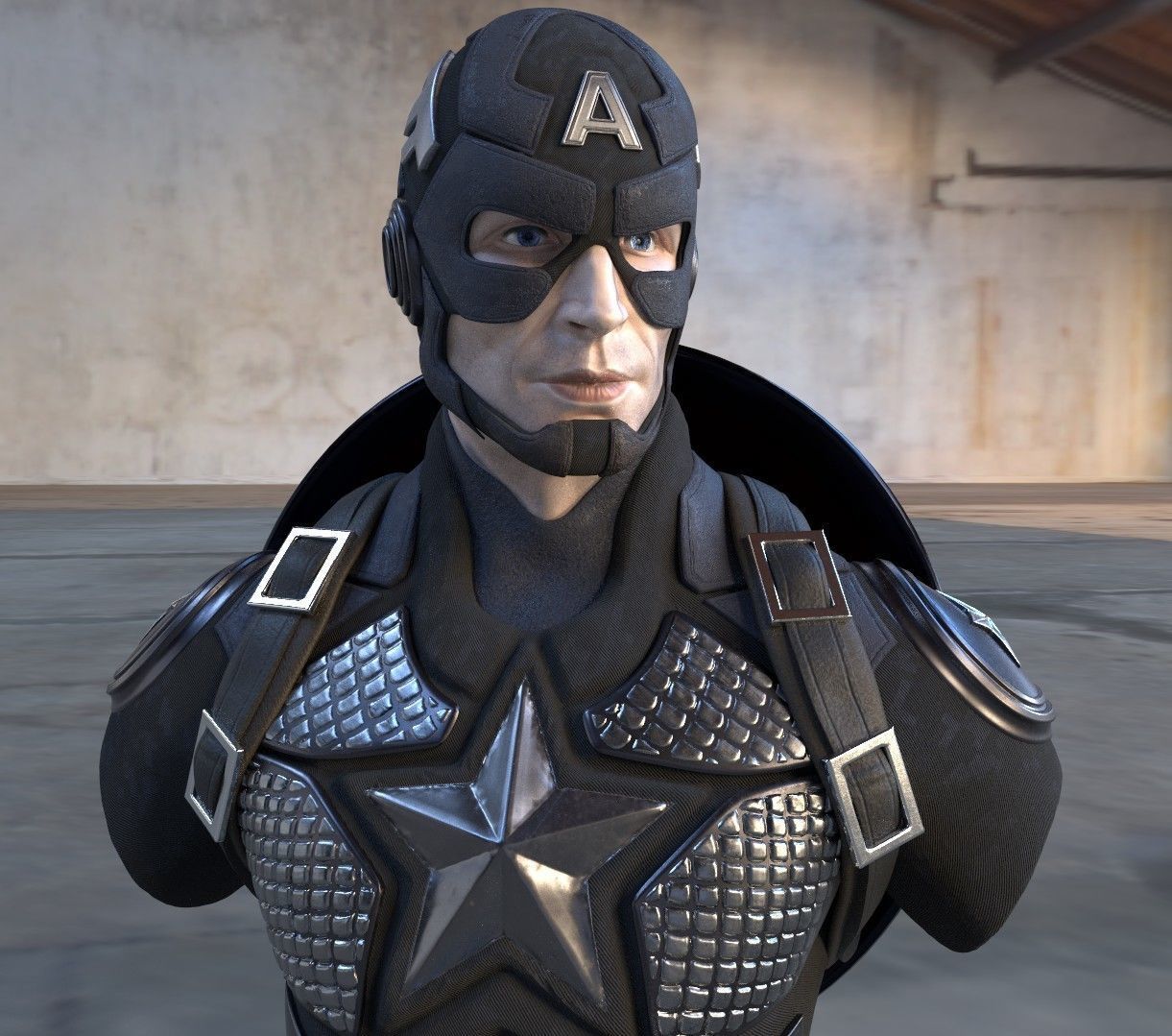 Capitan America 3D print model_5