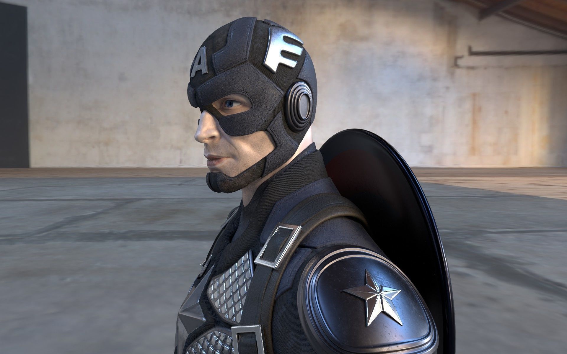 Capitan America 3D print model_6