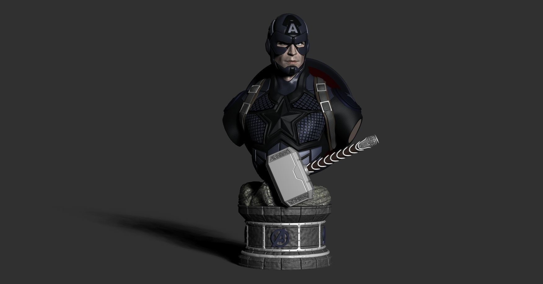 Capitan America 3D print model_2