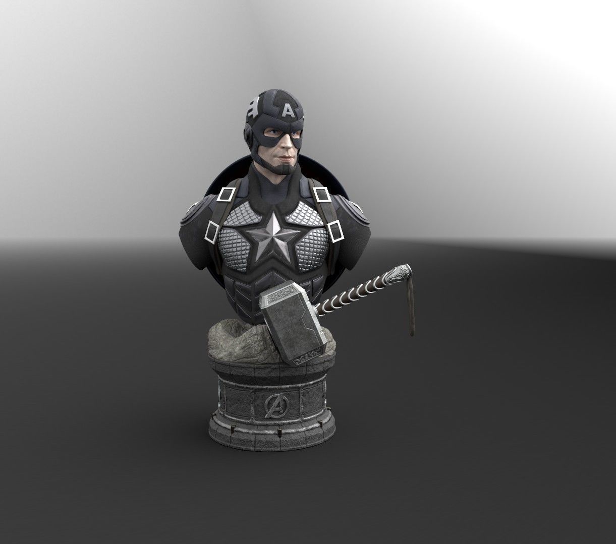 Capitan America 3D print model_9