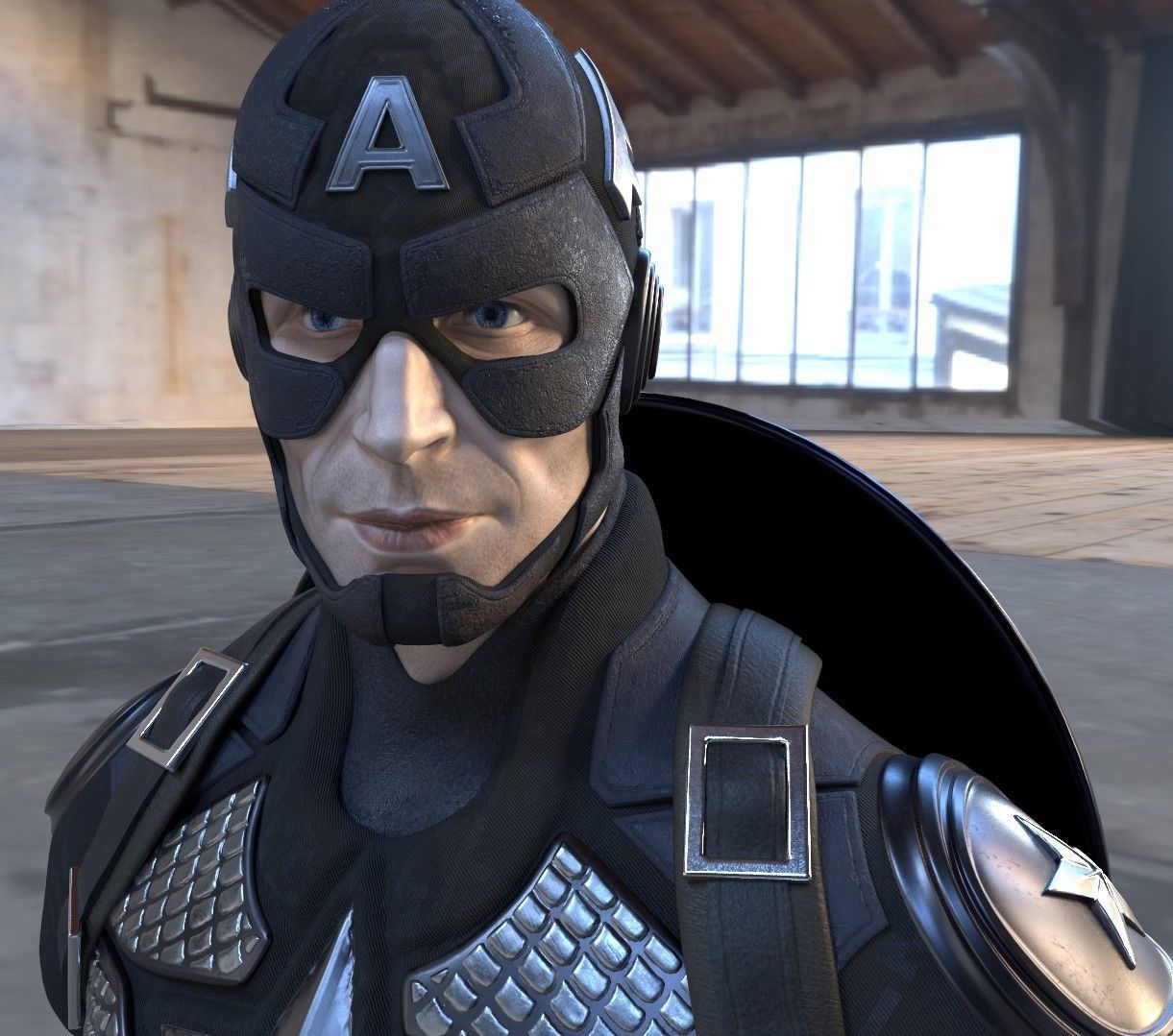 Capitan America 3D print model_7