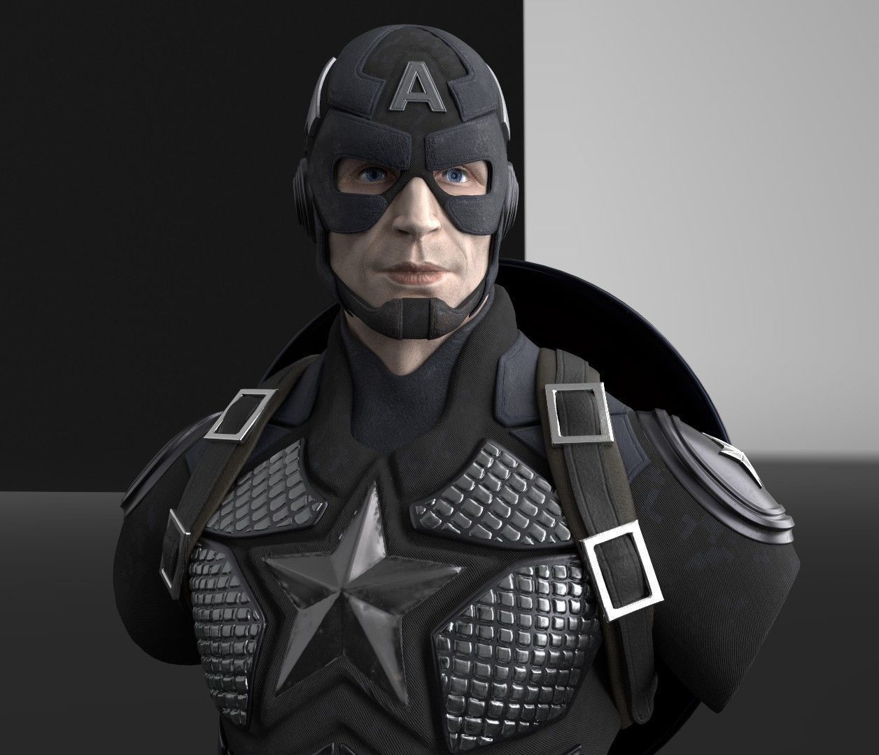 Capitan America 3D print model_11