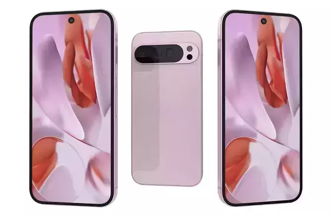 Google Pixel 9 Pro Light Pink 3D model