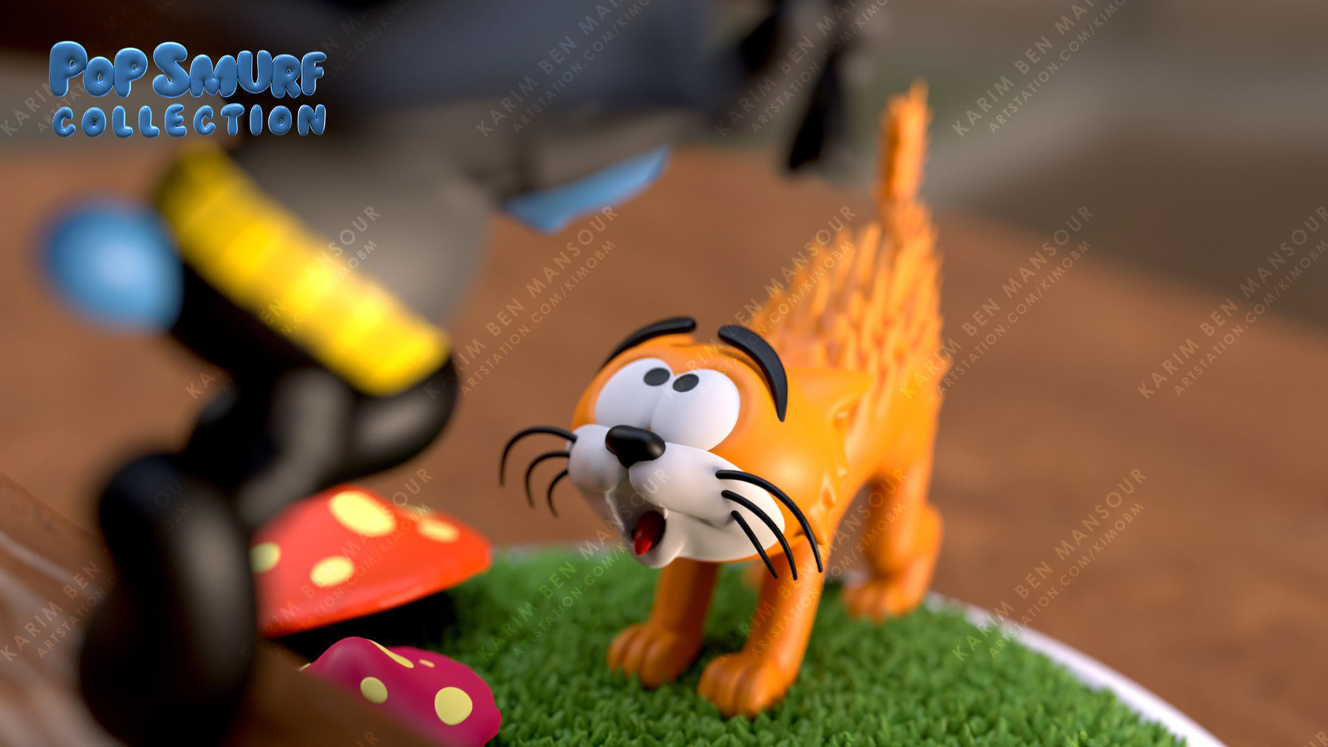 Pop Smurf Collection BatSmurf  3D print model_13