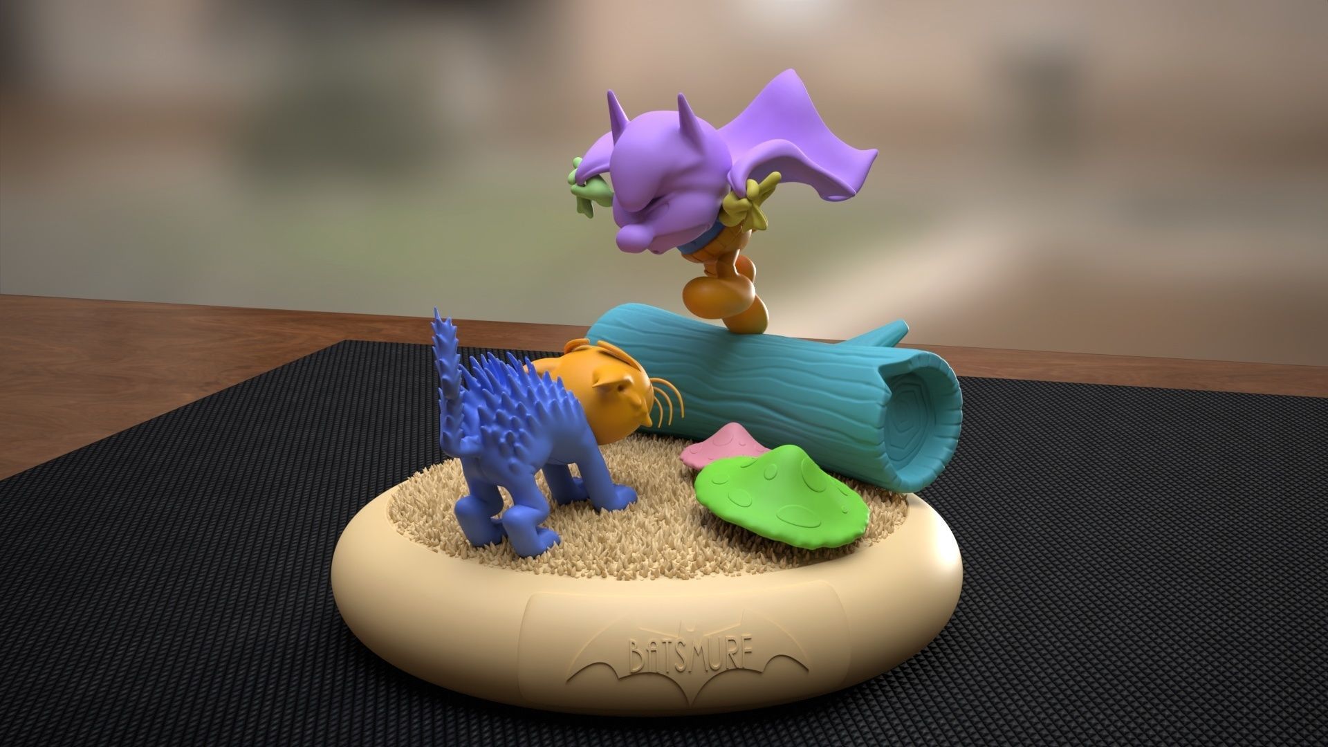 Pop Smurf Collection BatSmurf  3D print model_16