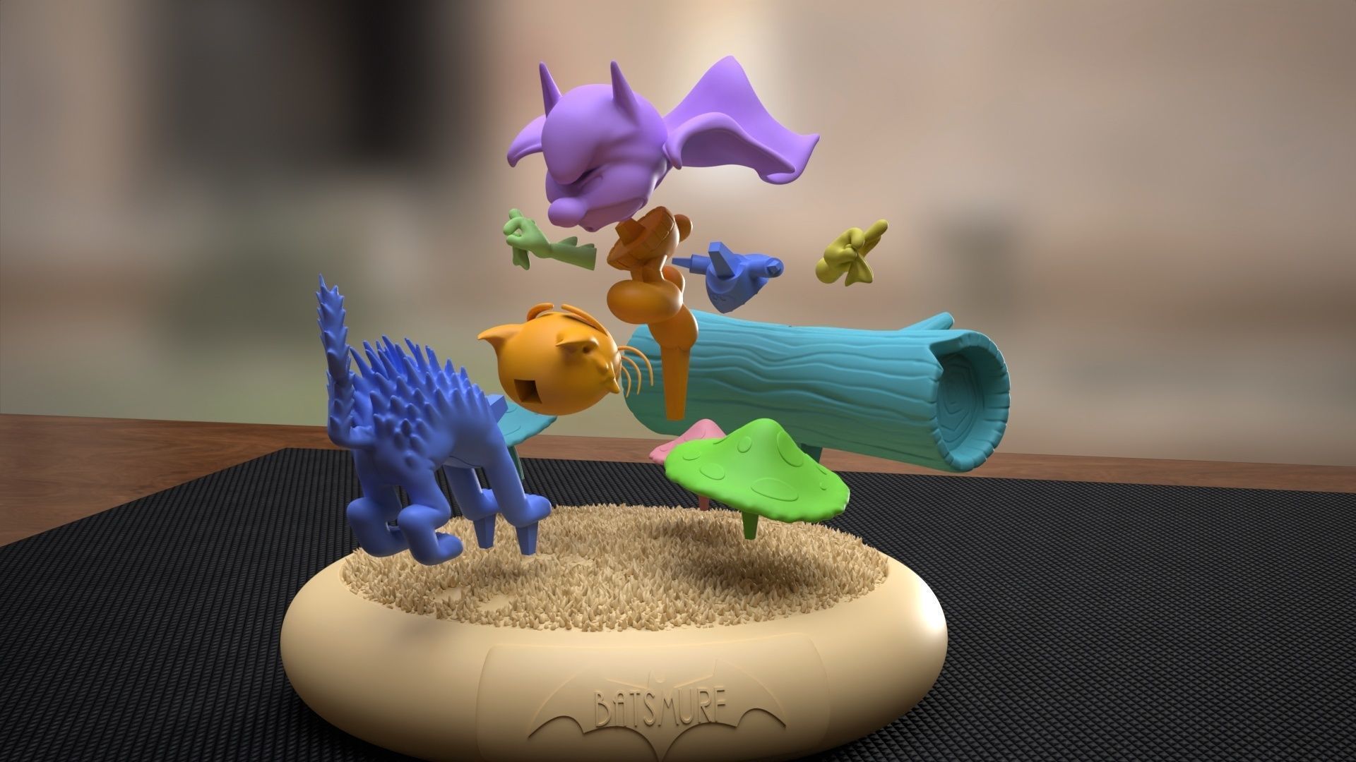 Pop Smurf Collection BatSmurf  3D print model_15