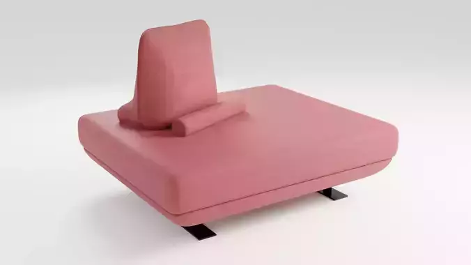 Italian style sofa with double sided pillows