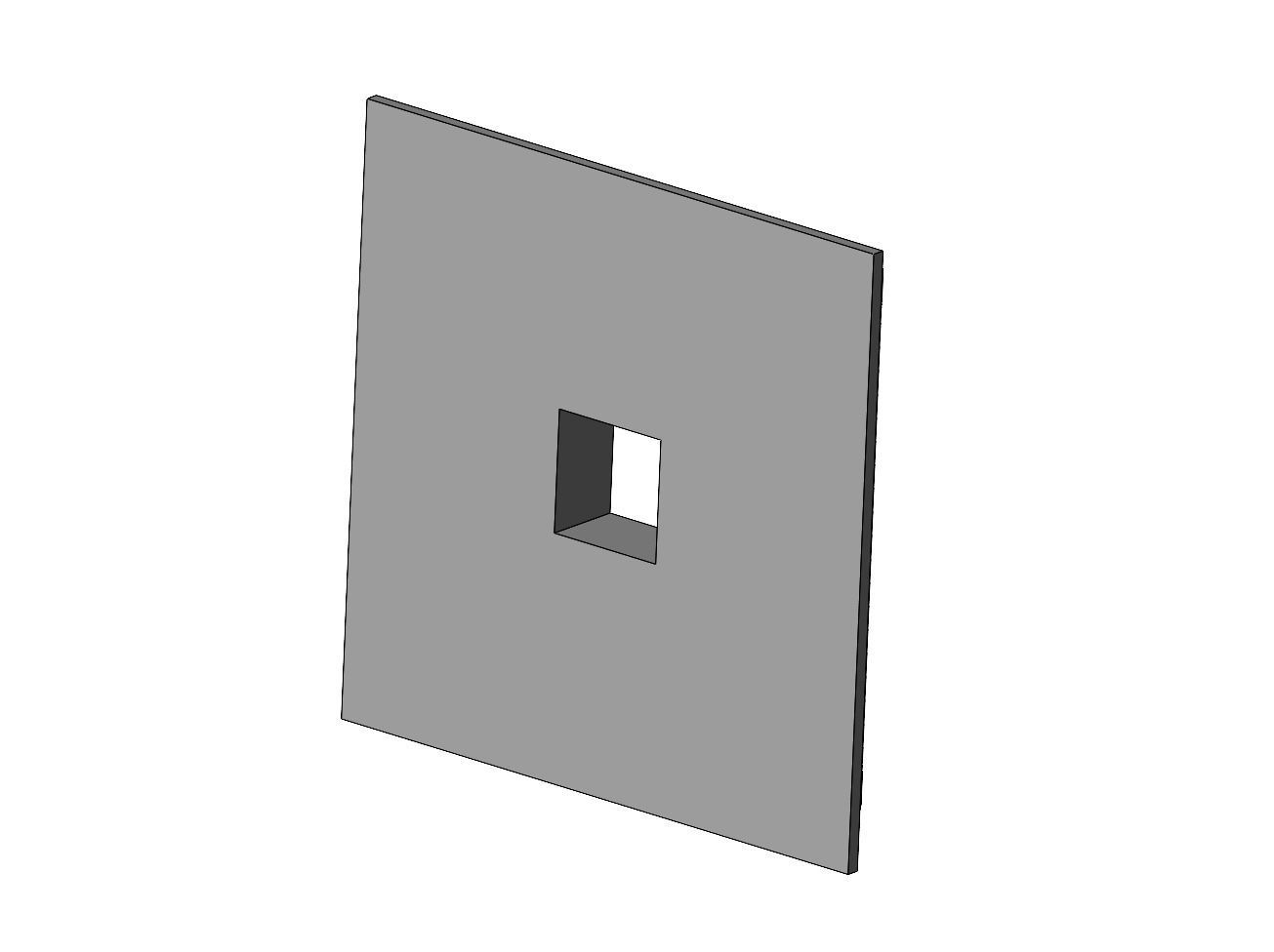 Double dome ribs square ceiling medallion rosette relief 3D print model_5