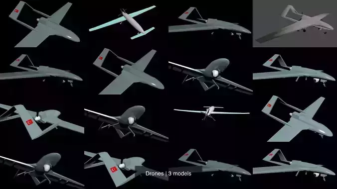 Drones 3D Model Collection Drones 3D Model Collection
