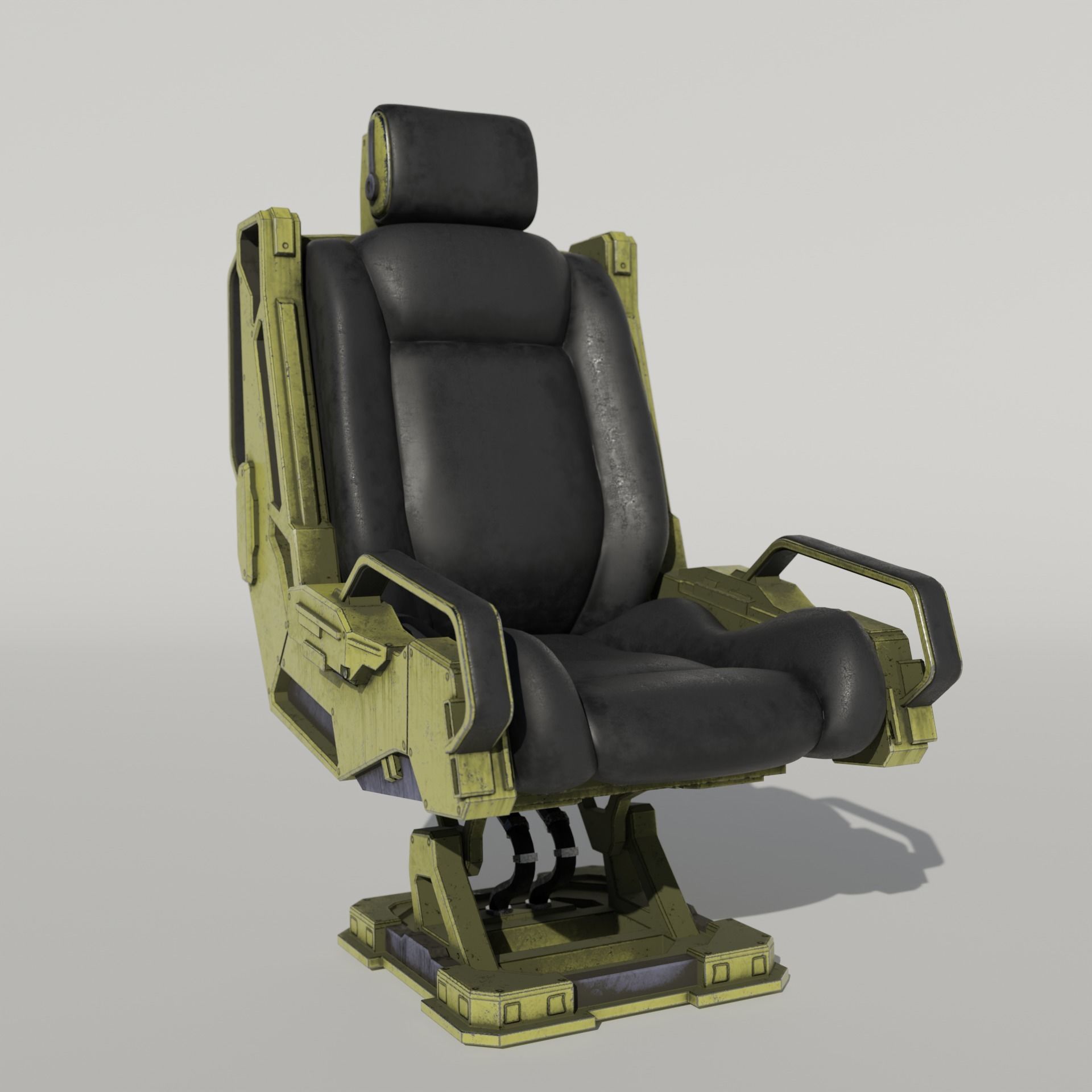 Sci-Fi chair v3 3D model_4