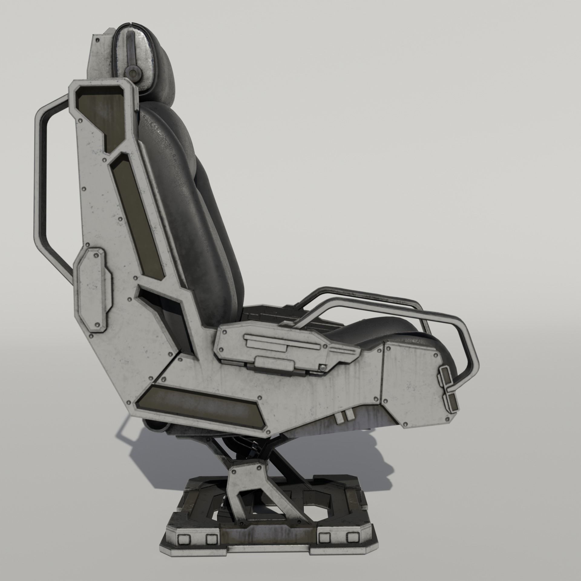 Sci-Fi chair v3 3D model_2