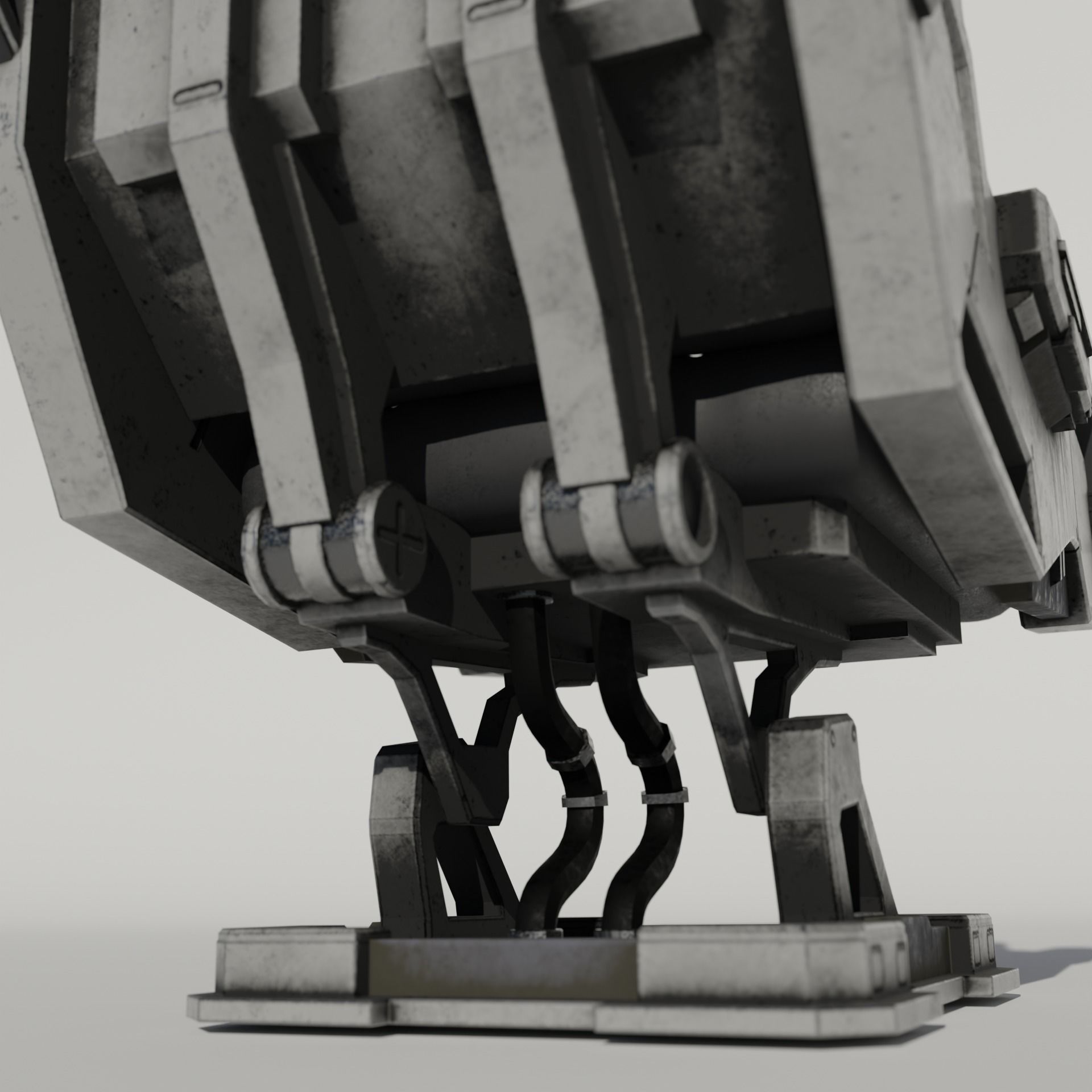 Sci-Fi chair v3 3D model_10