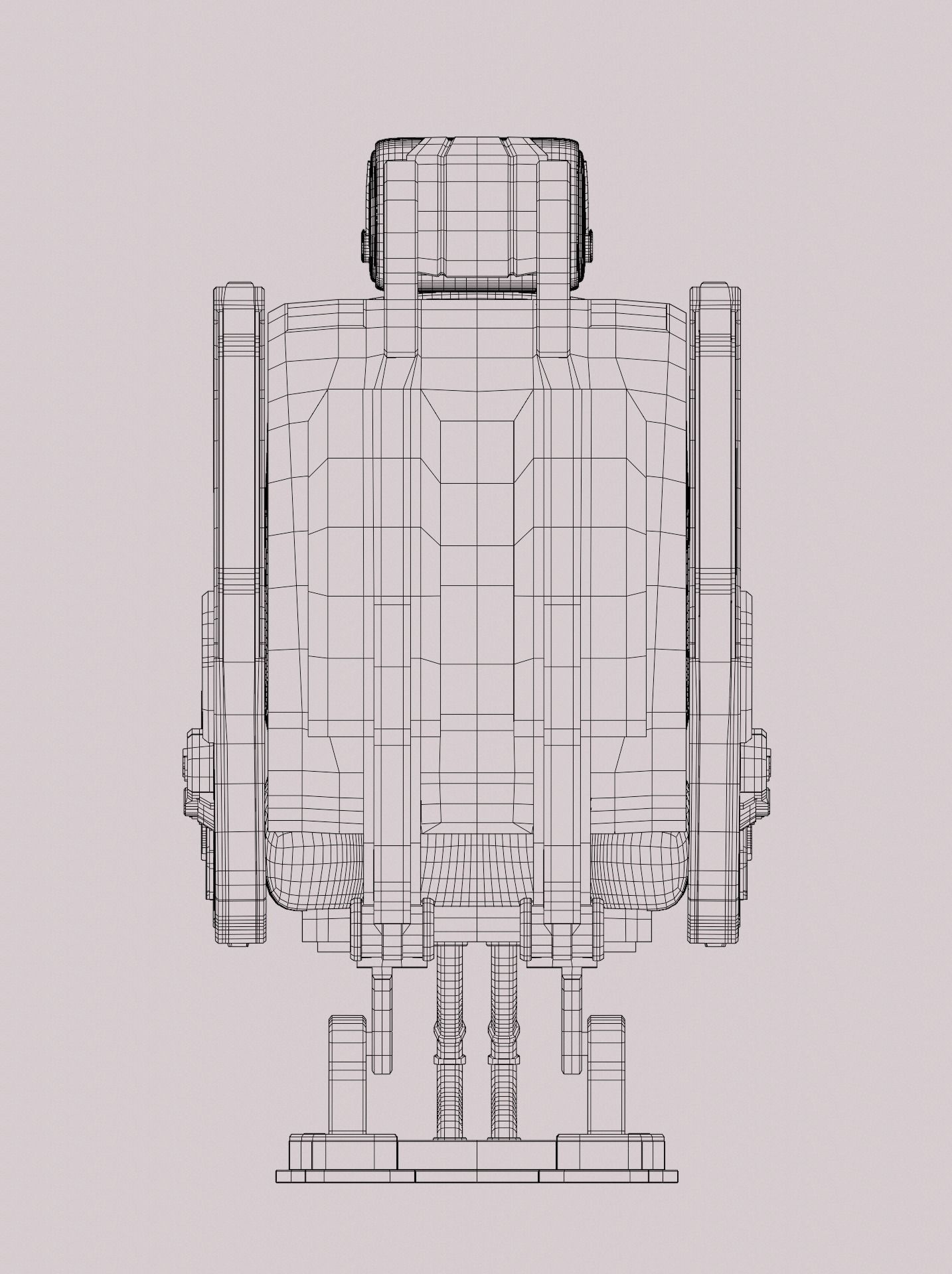 Sci-Fi chair v3 3D model_16