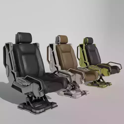 Sci-Fi chair v3 3D model