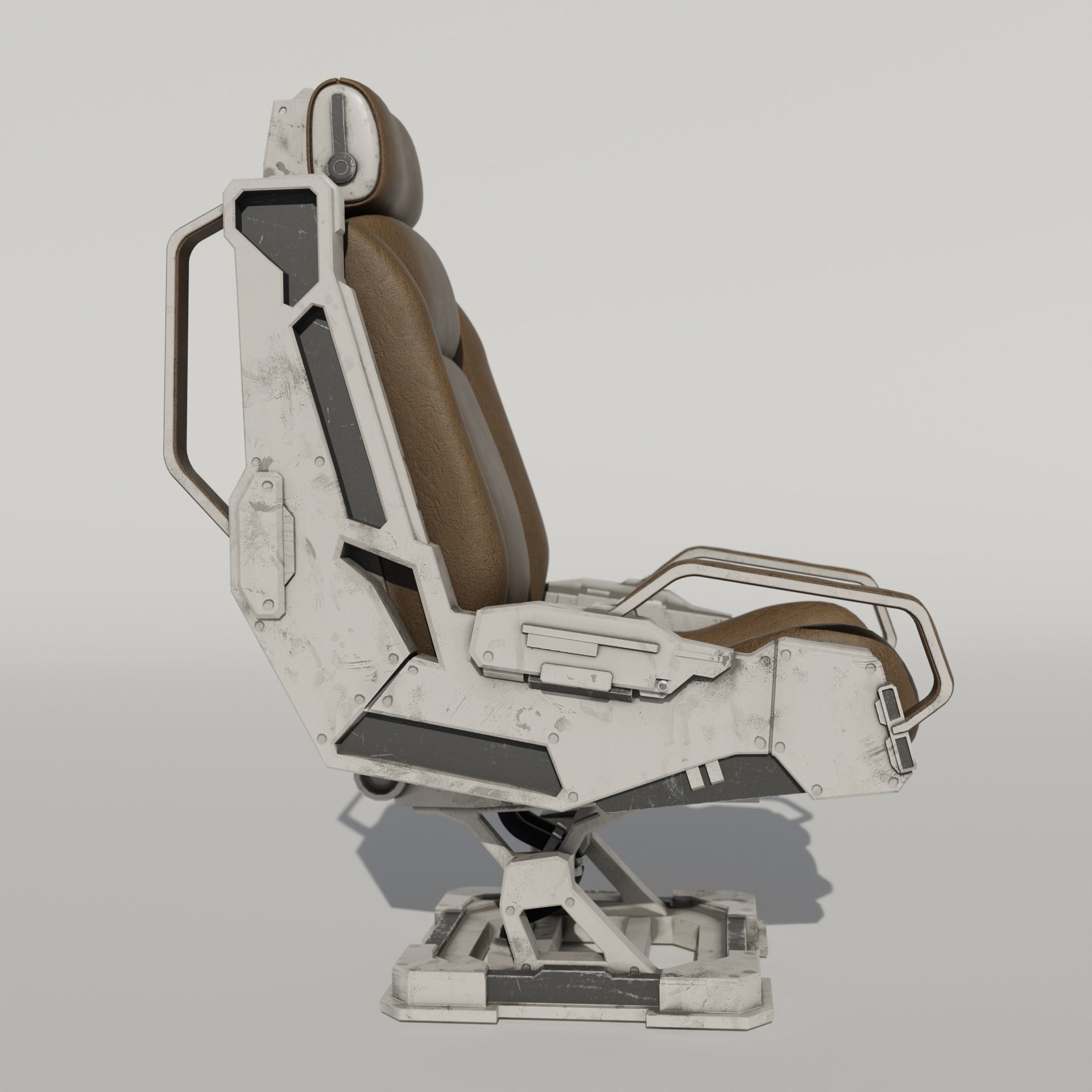 Sci-Fi chair v3 3D model_7