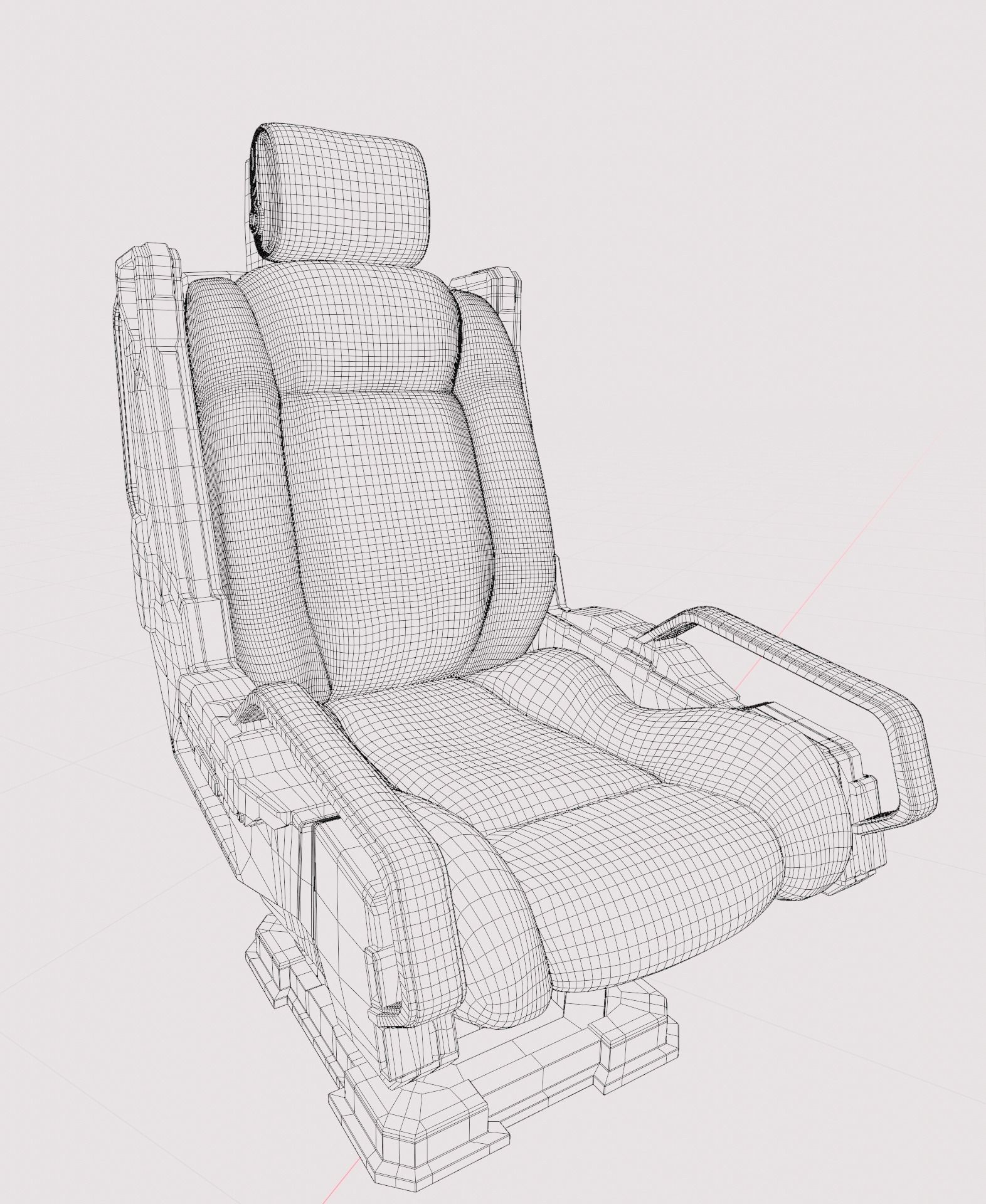 Sci-Fi chair v3 3D model_18