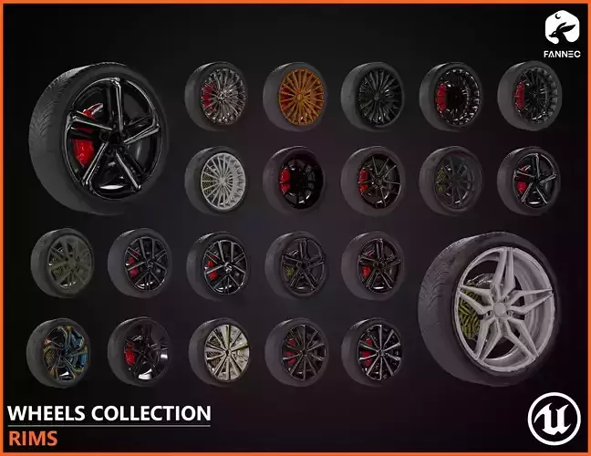 RIMS - Wheels Collection - Unreal Engine