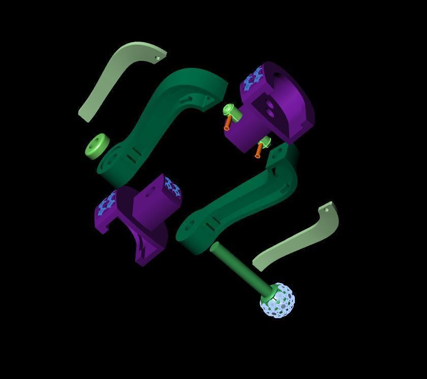 Force Extra Large XL Diamond bracelet 3D print model_6