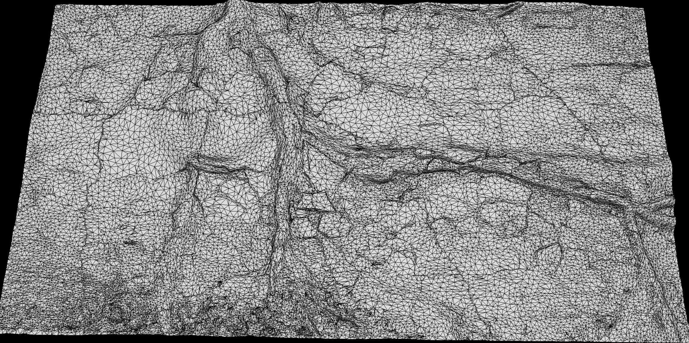 tree roots road asphalt debris part4 photogrammetry Low-poly 3D model_4