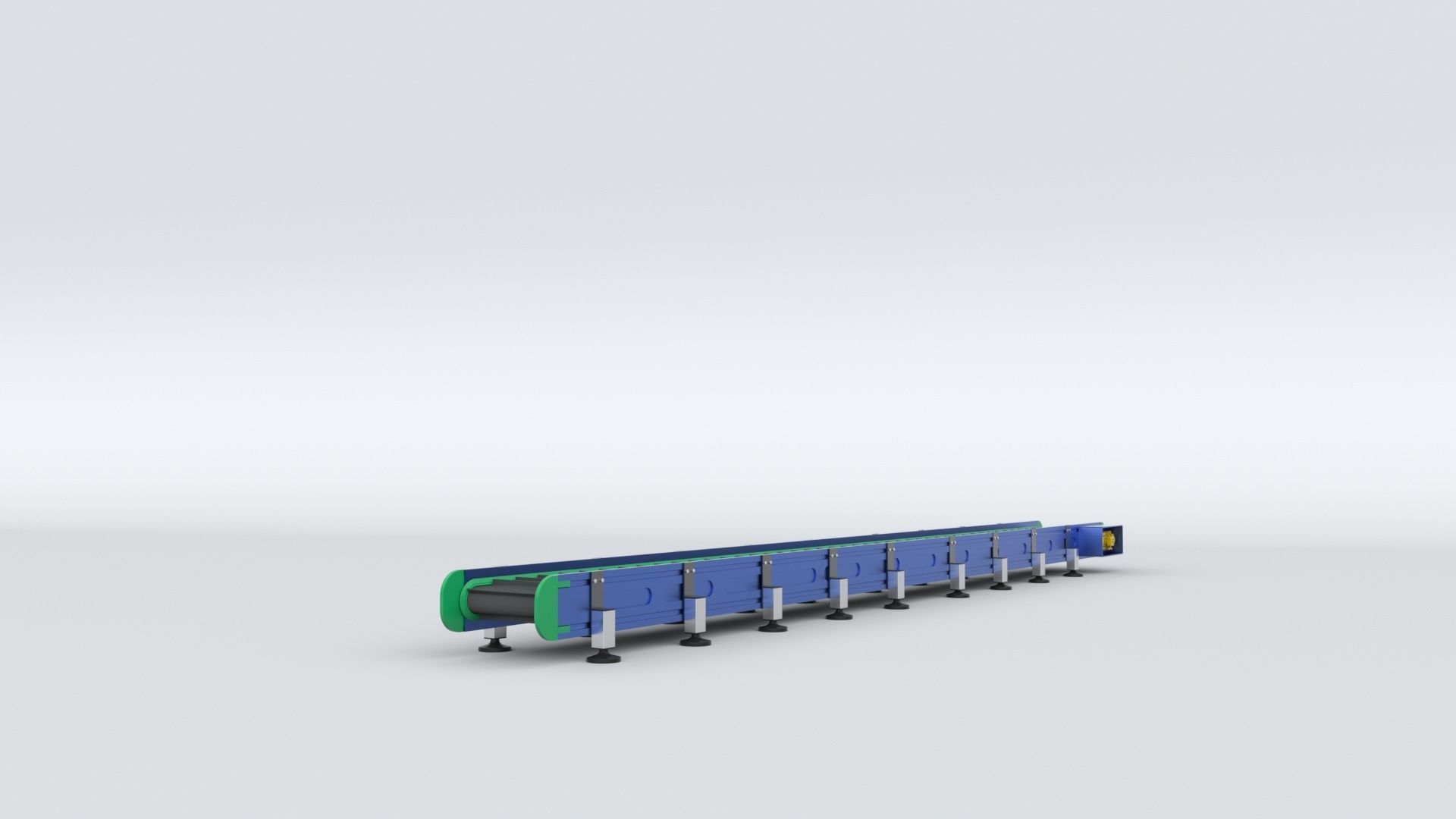Z Type Conveyor Belt Adjustable and Rigged 3D model_12