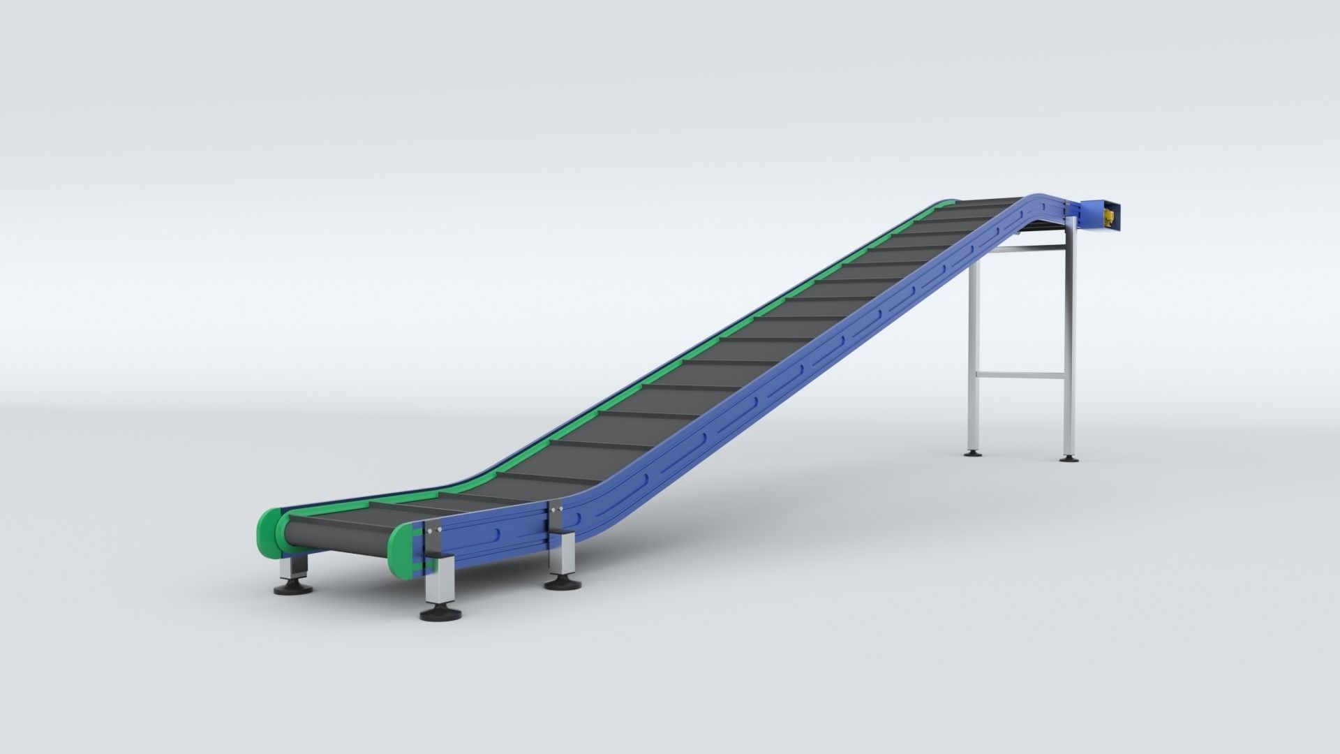 Z Type Conveyor Belt Adjustable and Rigged 3D model_56
