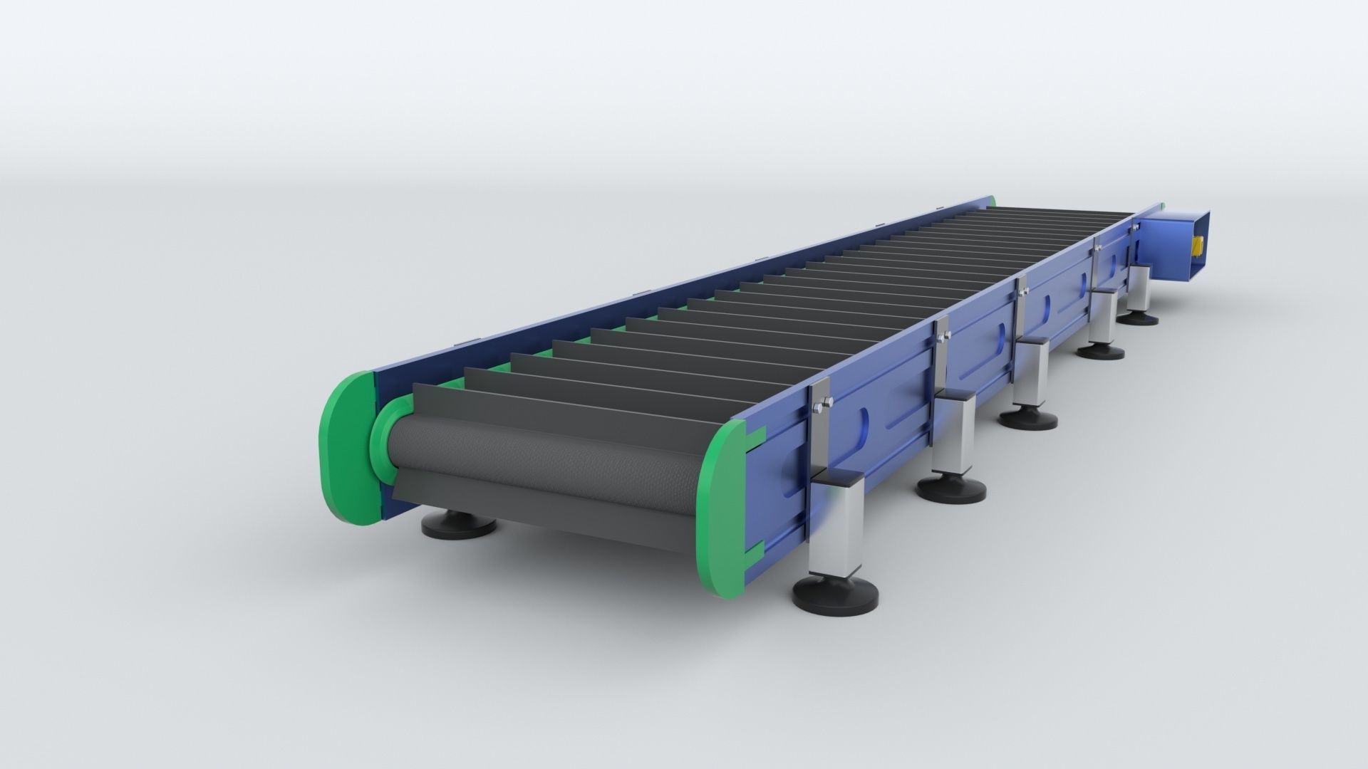 Z Type Conveyor Belt Adjustable and Rigged 3D model_19