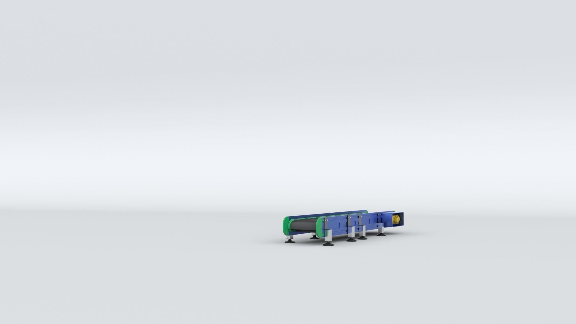 Z Type Conveyor Belt Adjustable and Rigged 3D model_15