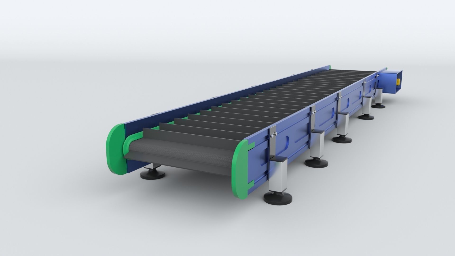 Z Type Conveyor Belt Adjustable and Rigged 3D model_20