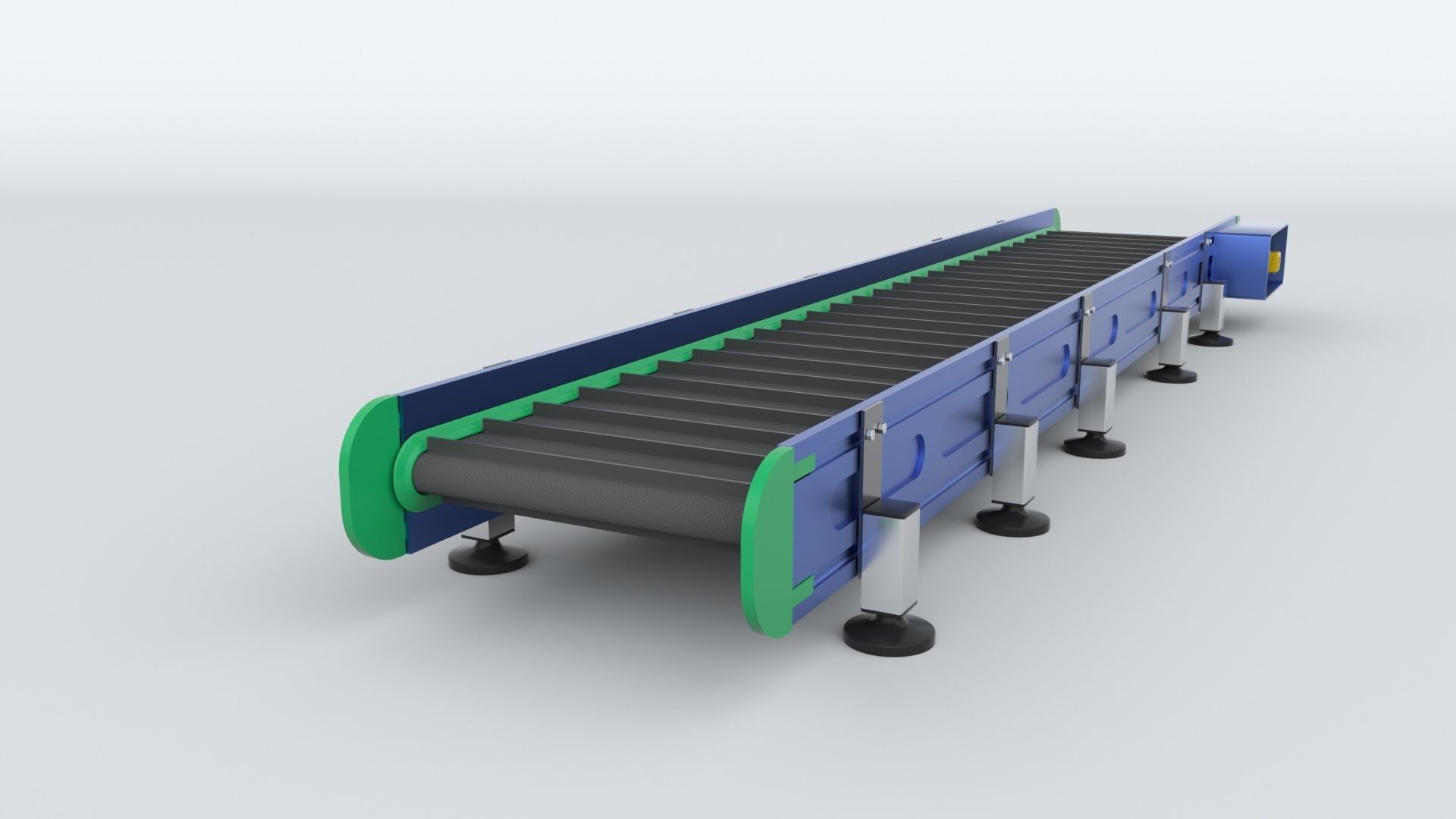 Z Type Conveyor Belt Adjustable and Rigged 3D model_22