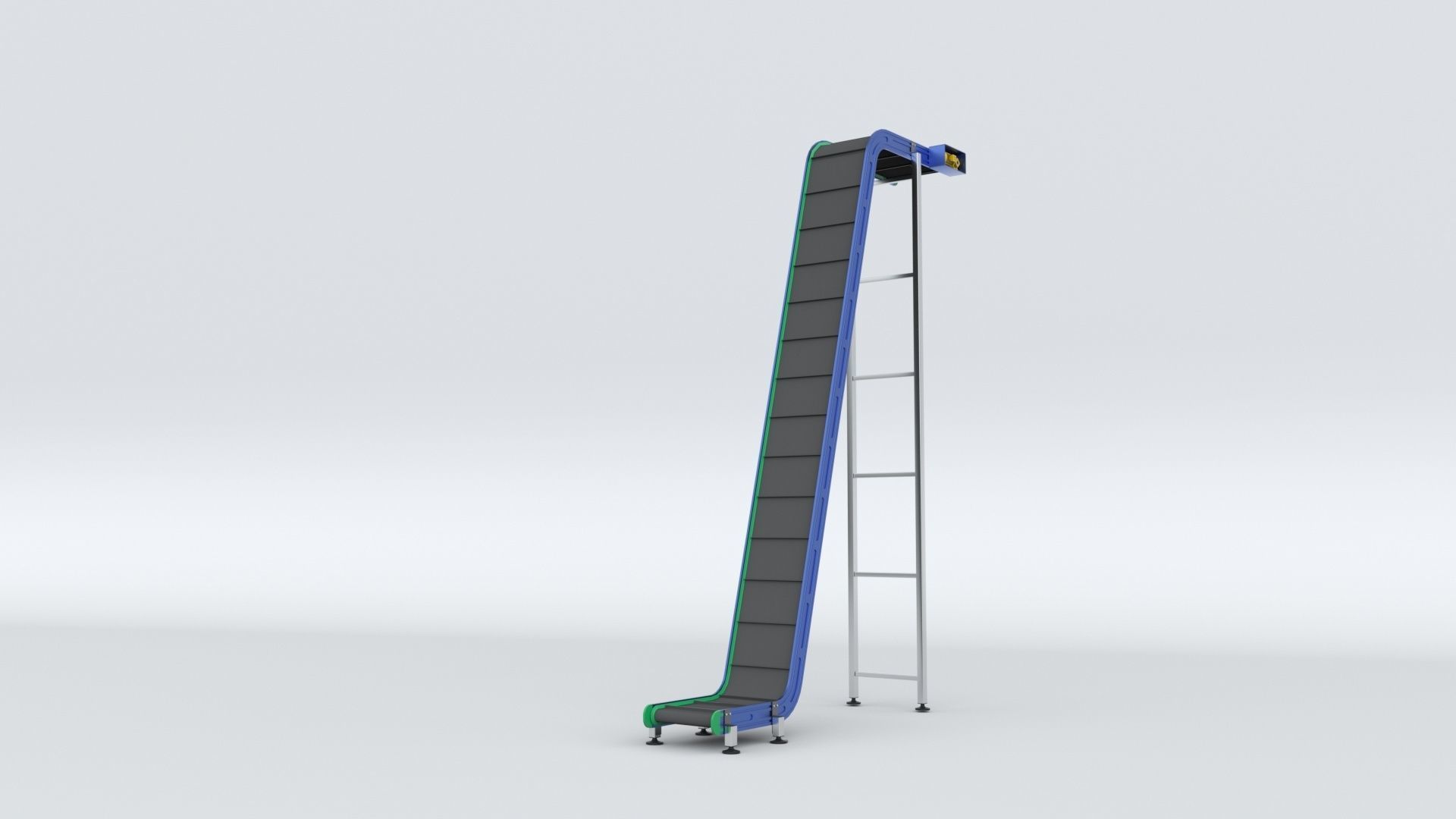 Z Type Conveyor Belt Adjustable and Rigged 3D model_52