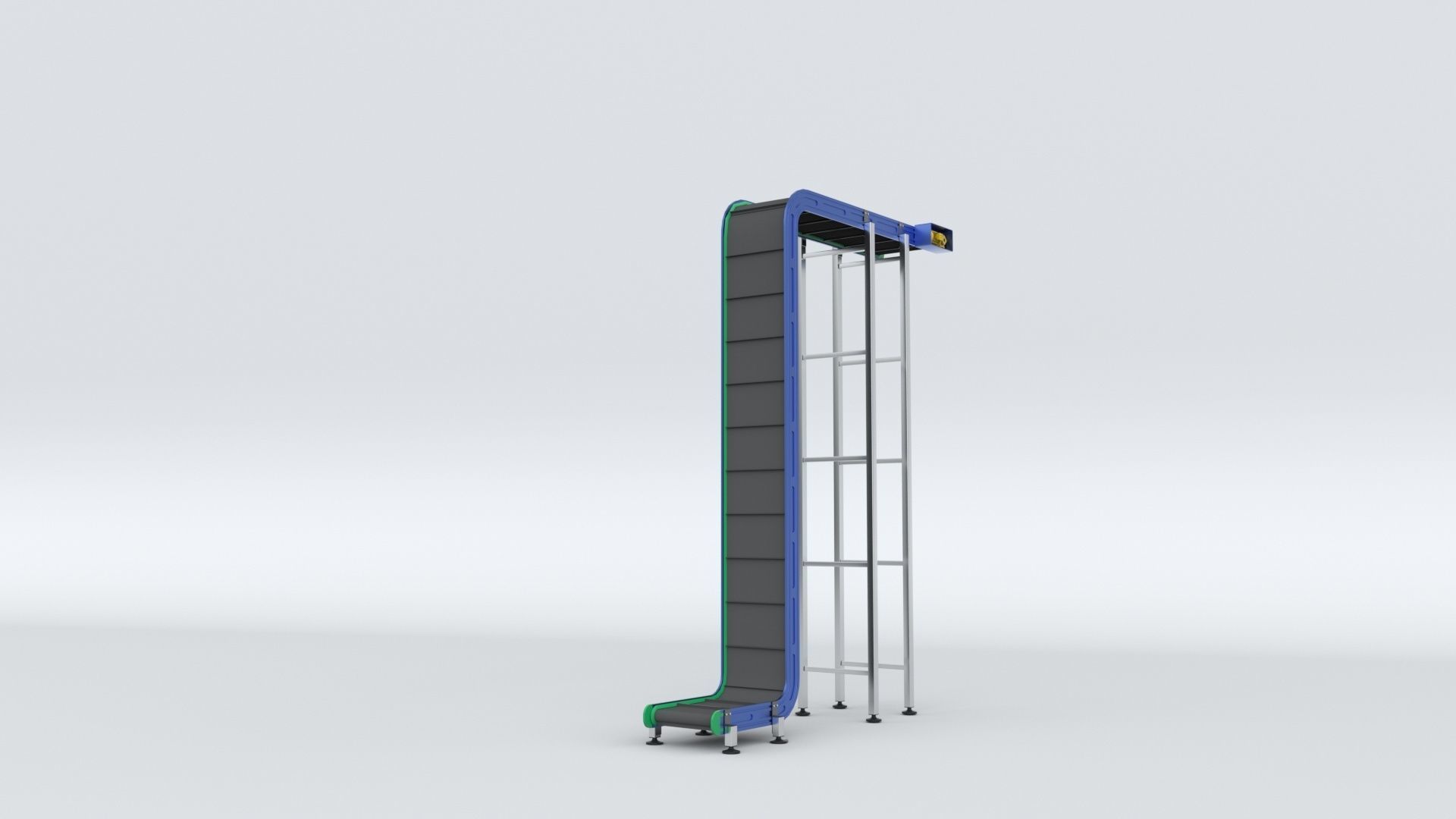 Z Type Conveyor Belt Adjustable and Rigged 3D model_49