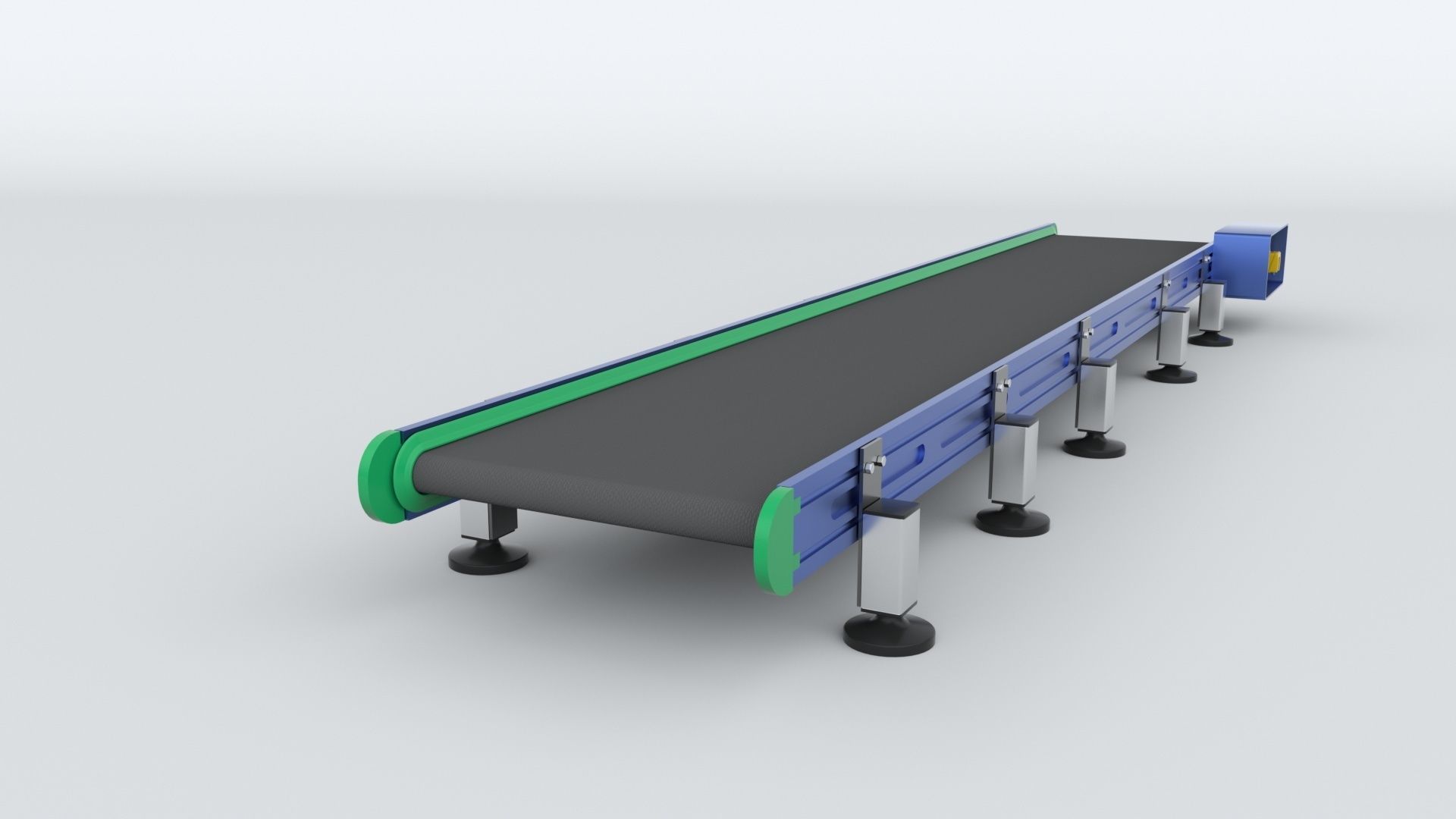 Z Type Conveyor Belt Adjustable and Rigged 3D model_27
