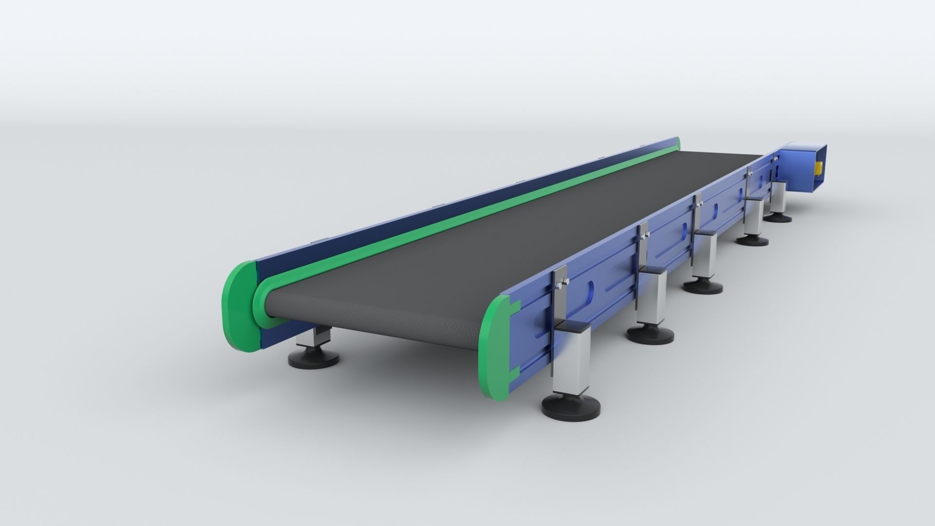 Z Type Conveyor Belt Adjustable and Rigged 3D model_25
