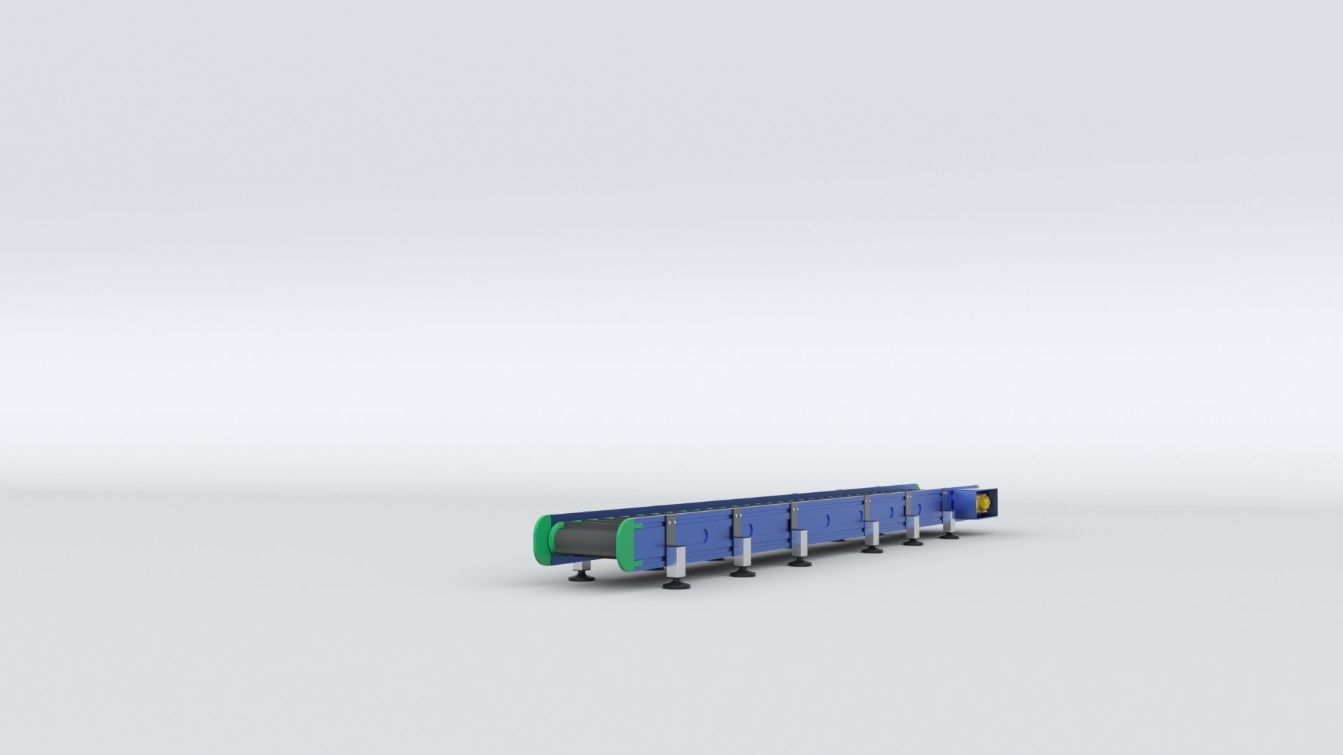Z Type Conveyor Belt Adjustable and Rigged 3D model_13