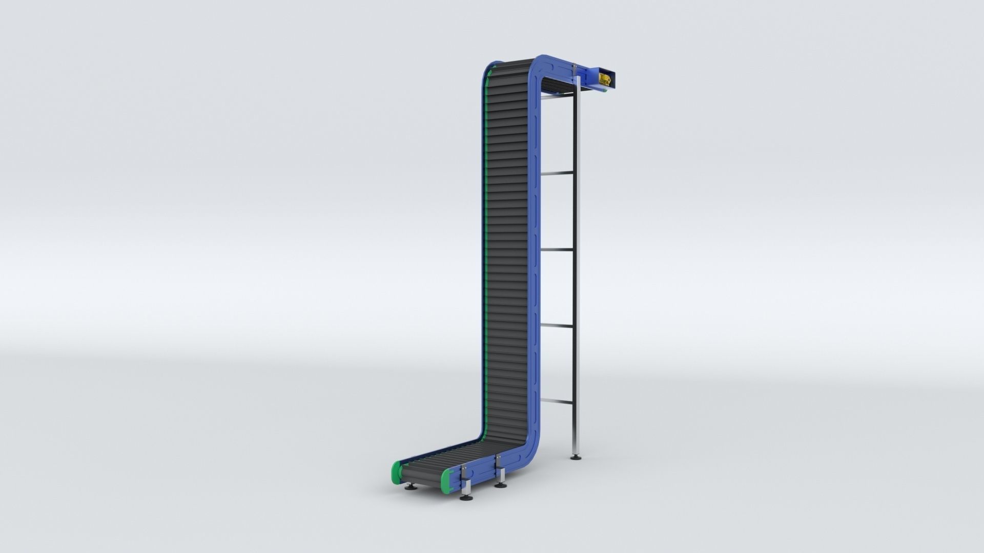 Z Type Conveyor Belt Adjustable and Rigged 3D model_66