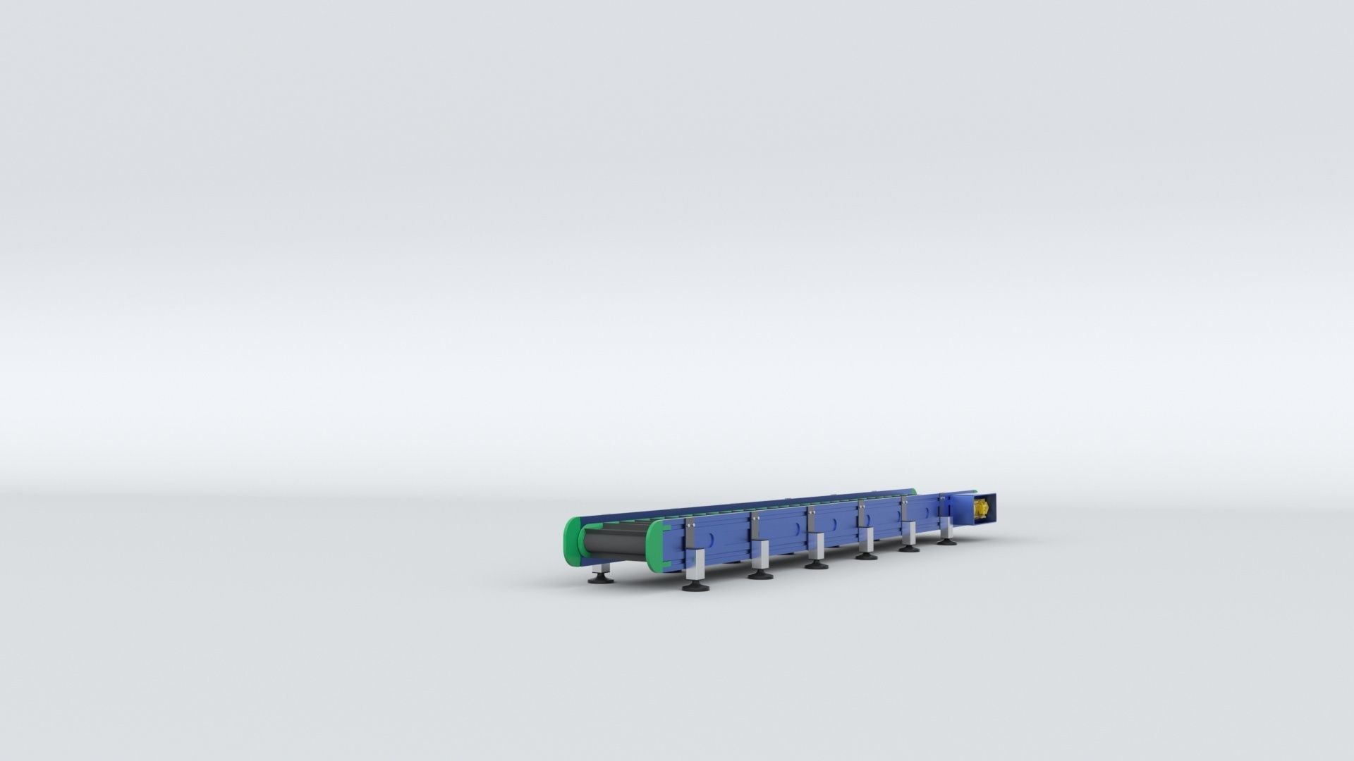 Z Type Conveyor Belt Adjustable and Rigged 3D model_14