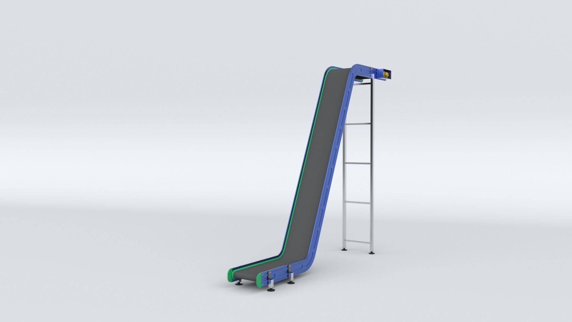 Z Type Conveyor Belt Adjustable and Rigged 3D model_67