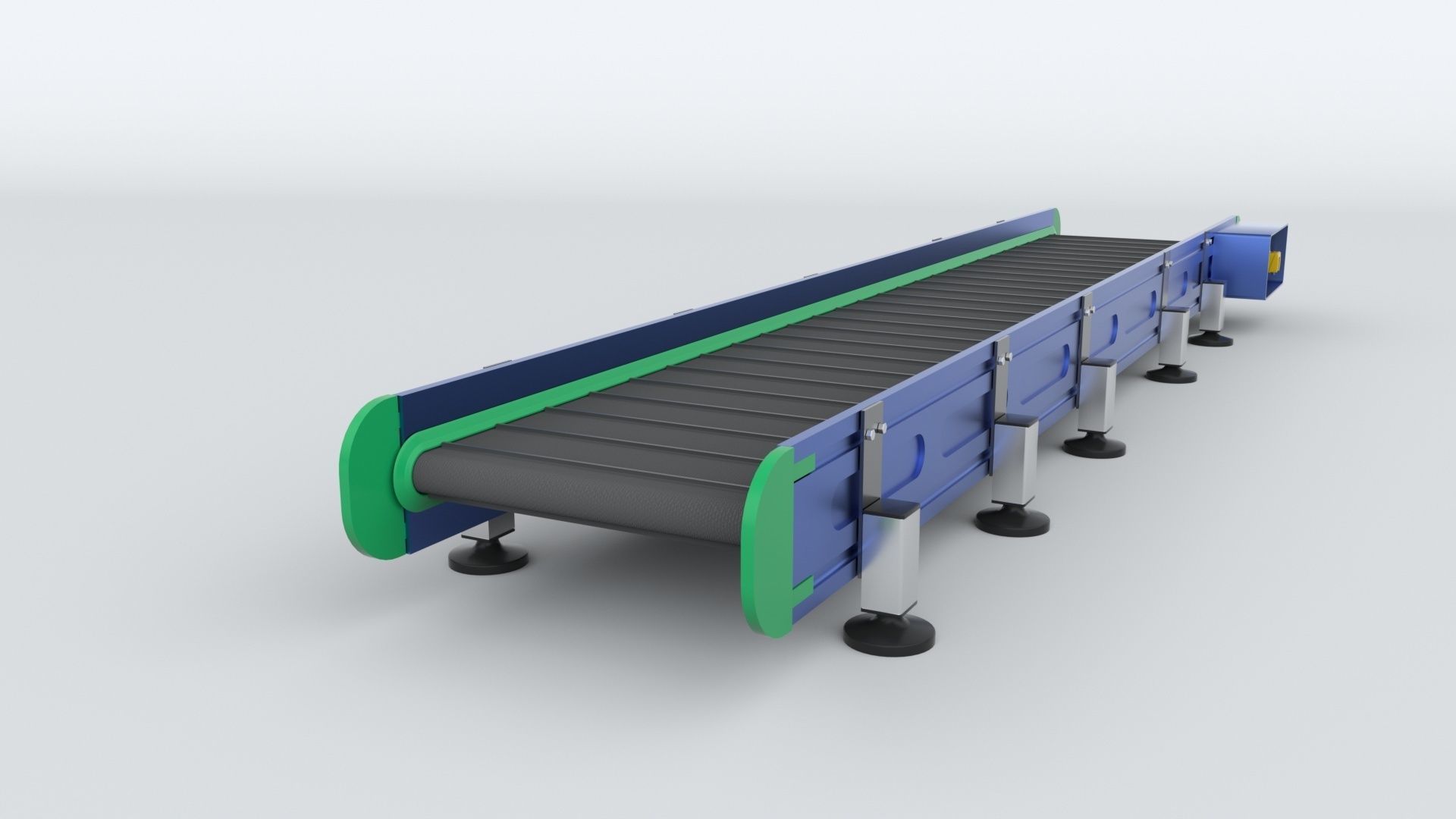 Z Type Conveyor Belt Adjustable and Rigged 3D model_23