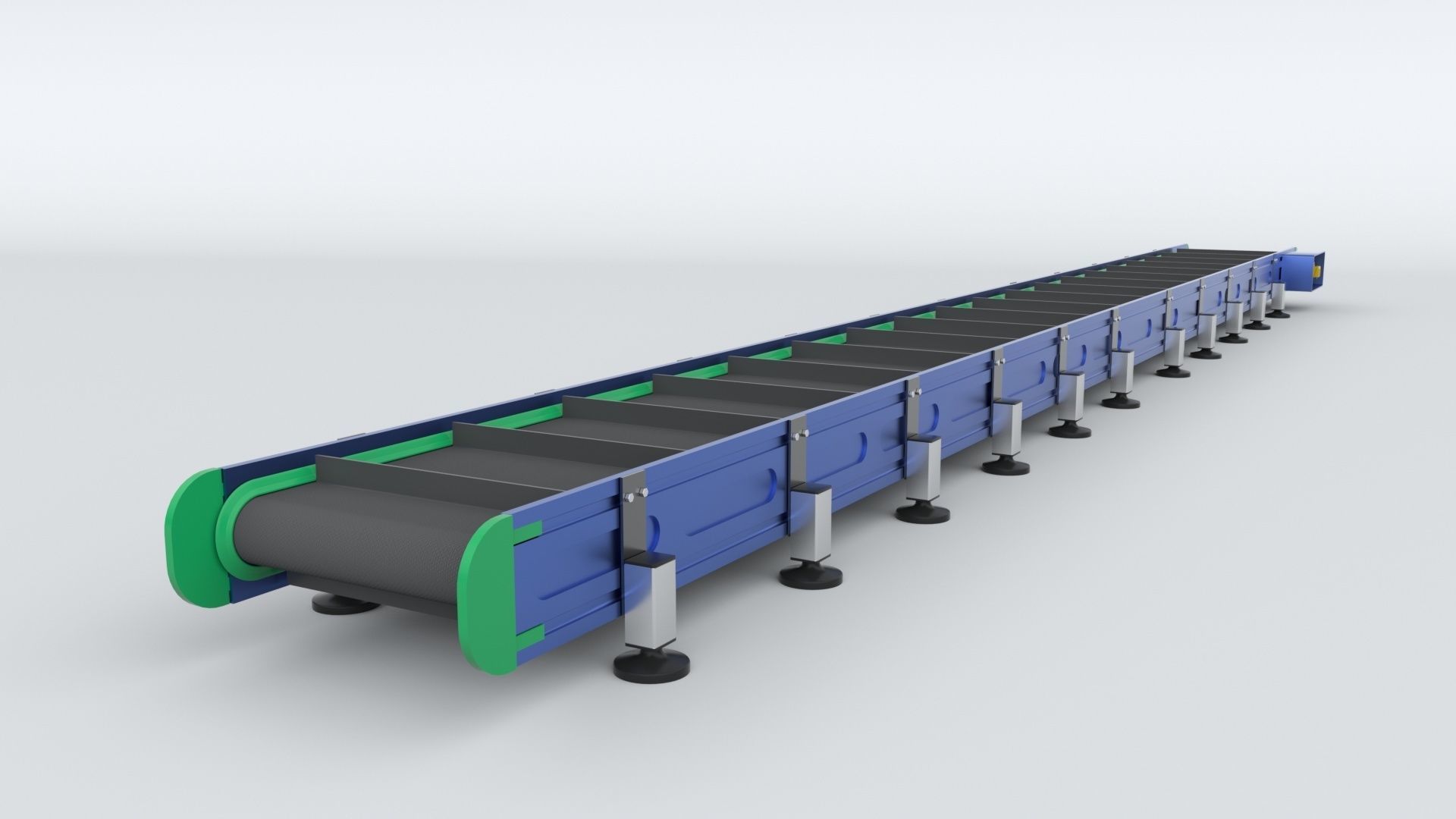 Z Type Conveyor Belt Adjustable and Rigged 3D model_72