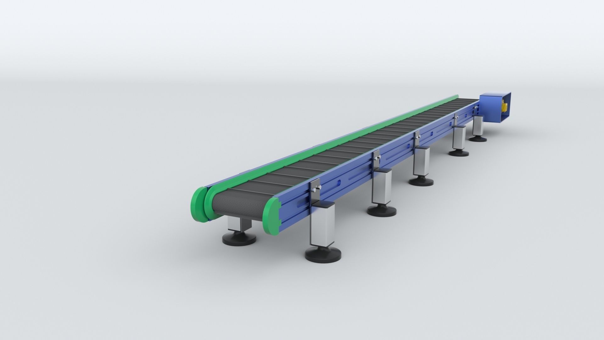 Z Type Conveyor Belt Adjustable and Rigged 3D model_31