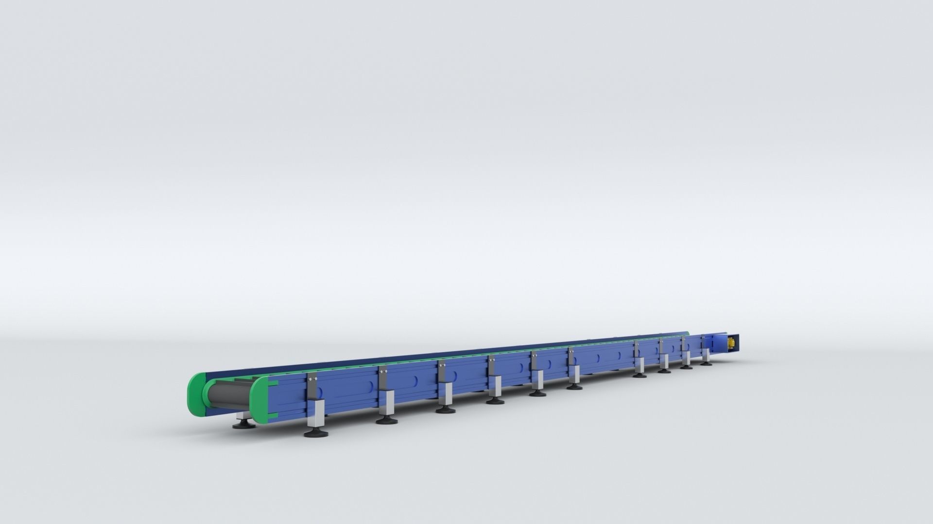 Z Type Conveyor Belt Adjustable and Rigged 3D model_11