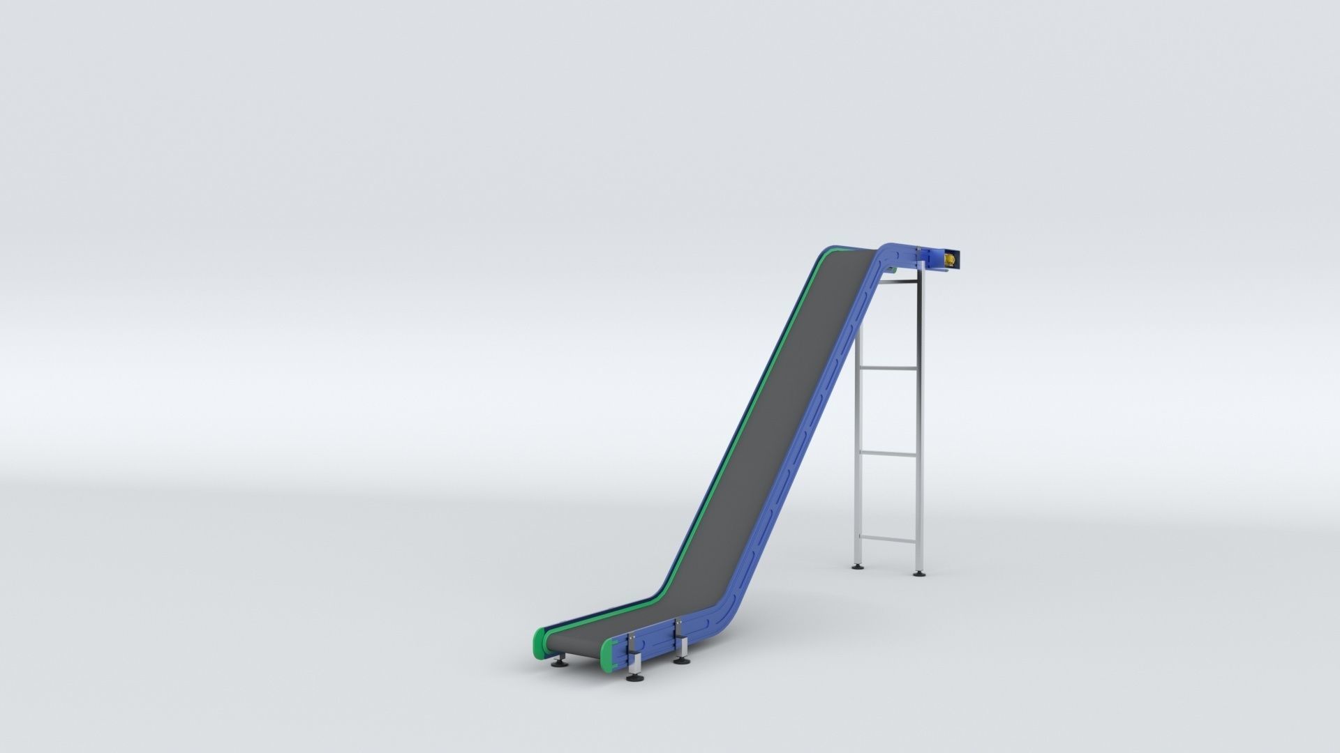 Z Type Conveyor Belt Adjustable and Rigged 3D model_68