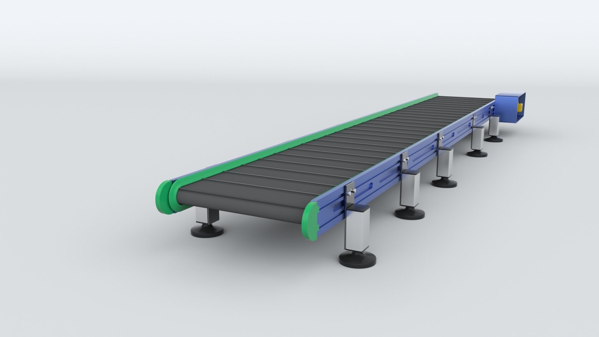 Z Type Conveyor Belt Adjustable and Rigged 3D model_29