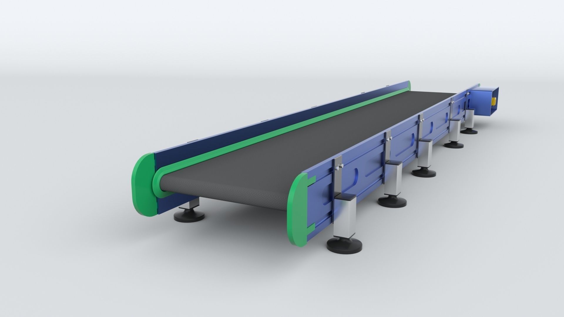 Z Type Conveyor Belt Adjustable and Rigged 3D model_24