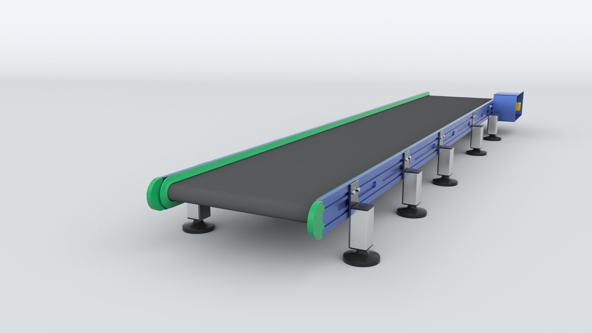 Z Type Conveyor Belt Adjustable and Rigged 3D model_28