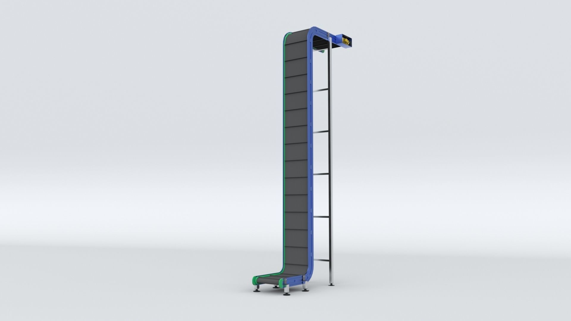 Z Type Conveyor Belt Adjustable and Rigged 3D model_51