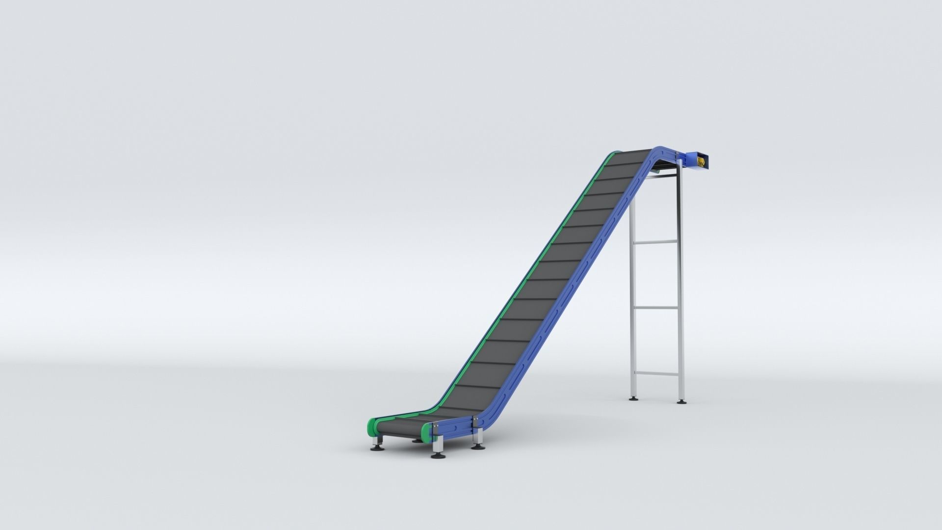 Z Type Conveyor Belt Adjustable and Rigged 3D model_54