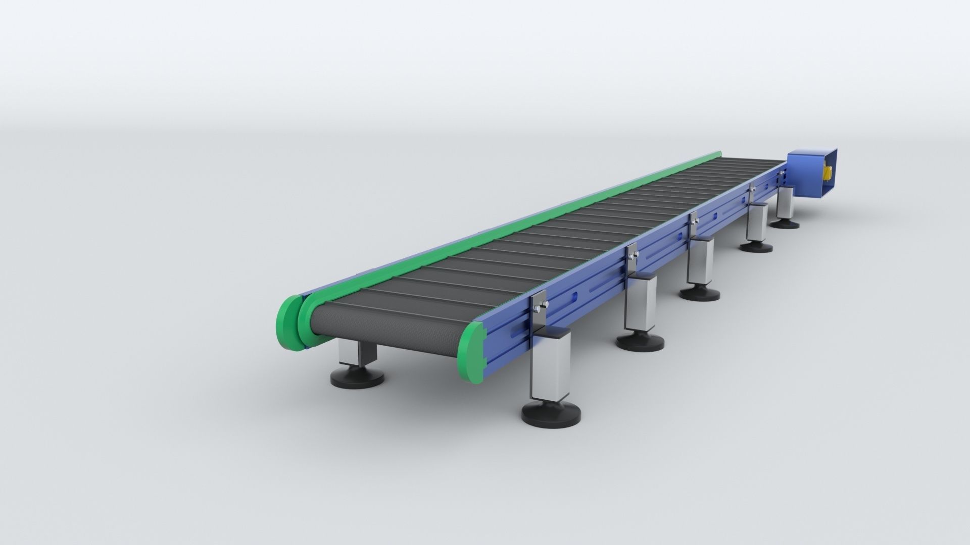 Z Type Conveyor Belt Adjustable and Rigged 3D model_30